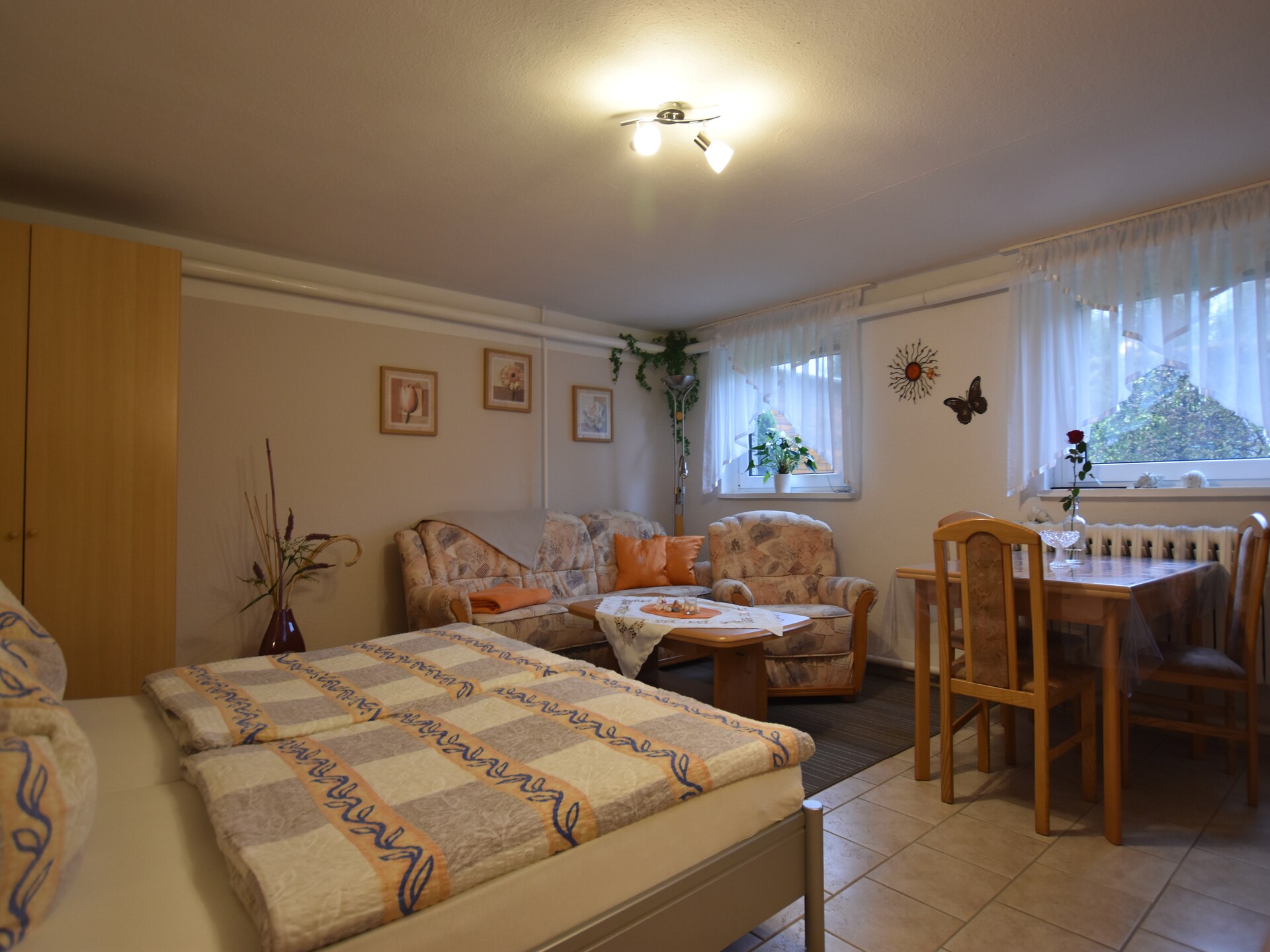 Knus souterrain-appartement in Klütz, 3 km van strand Boltenhagen - foto 2