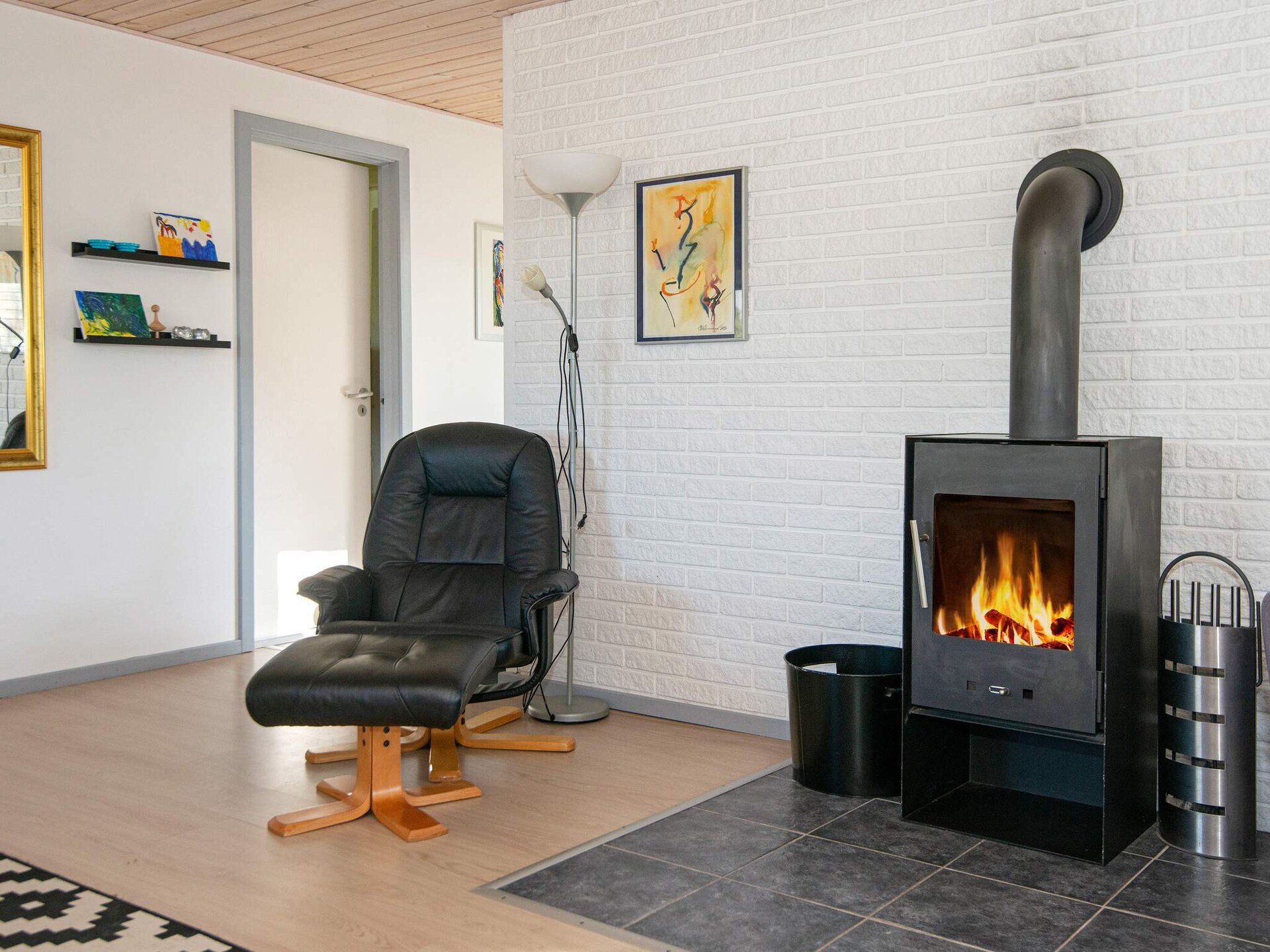 Licht Scandinavisch vakantiehuis nabij zee in Knebel - foto 23