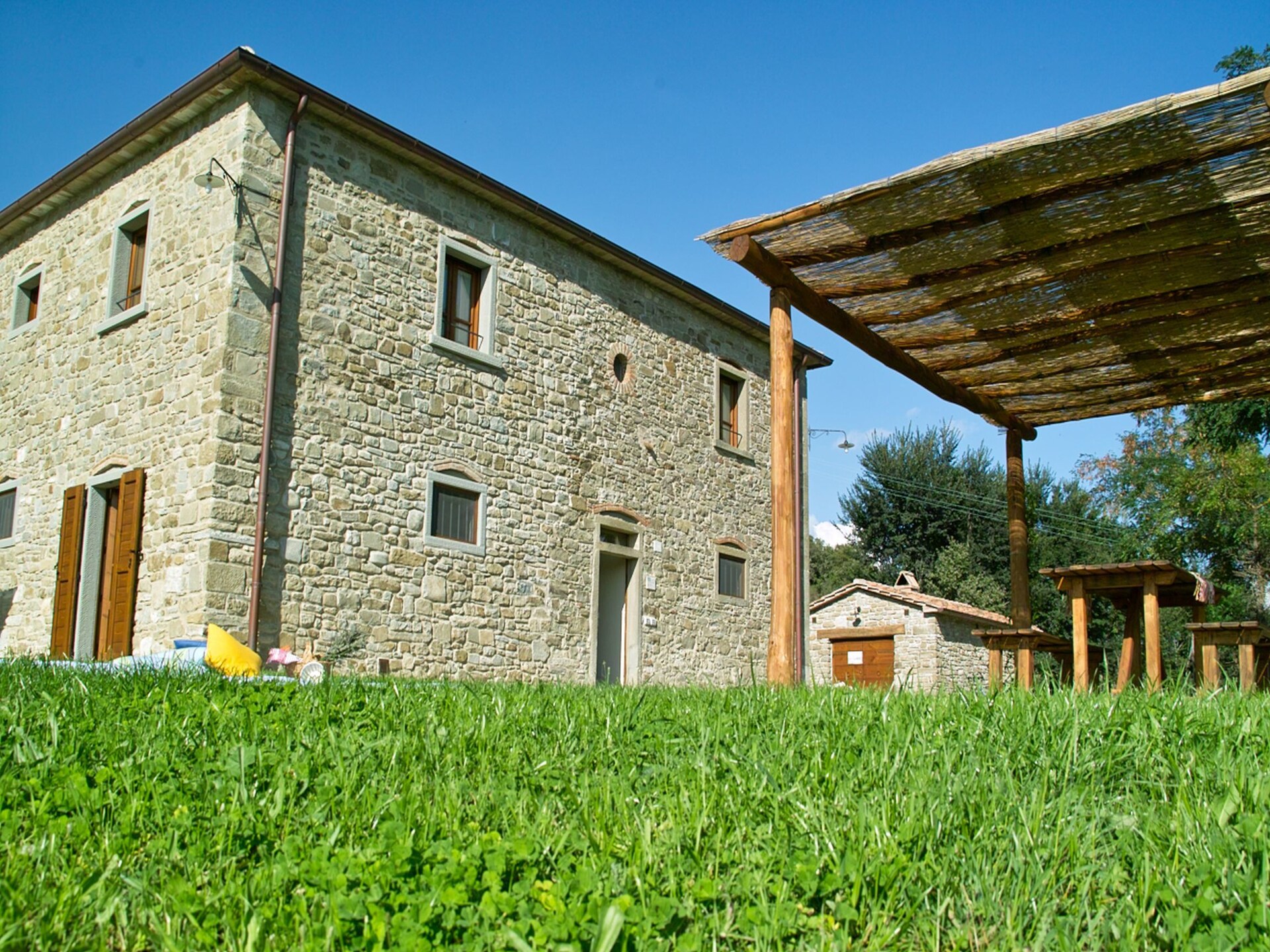 Stenen Toscaanse bosboerderij Ginepro bij Anghiari, 4 personen - foto 1