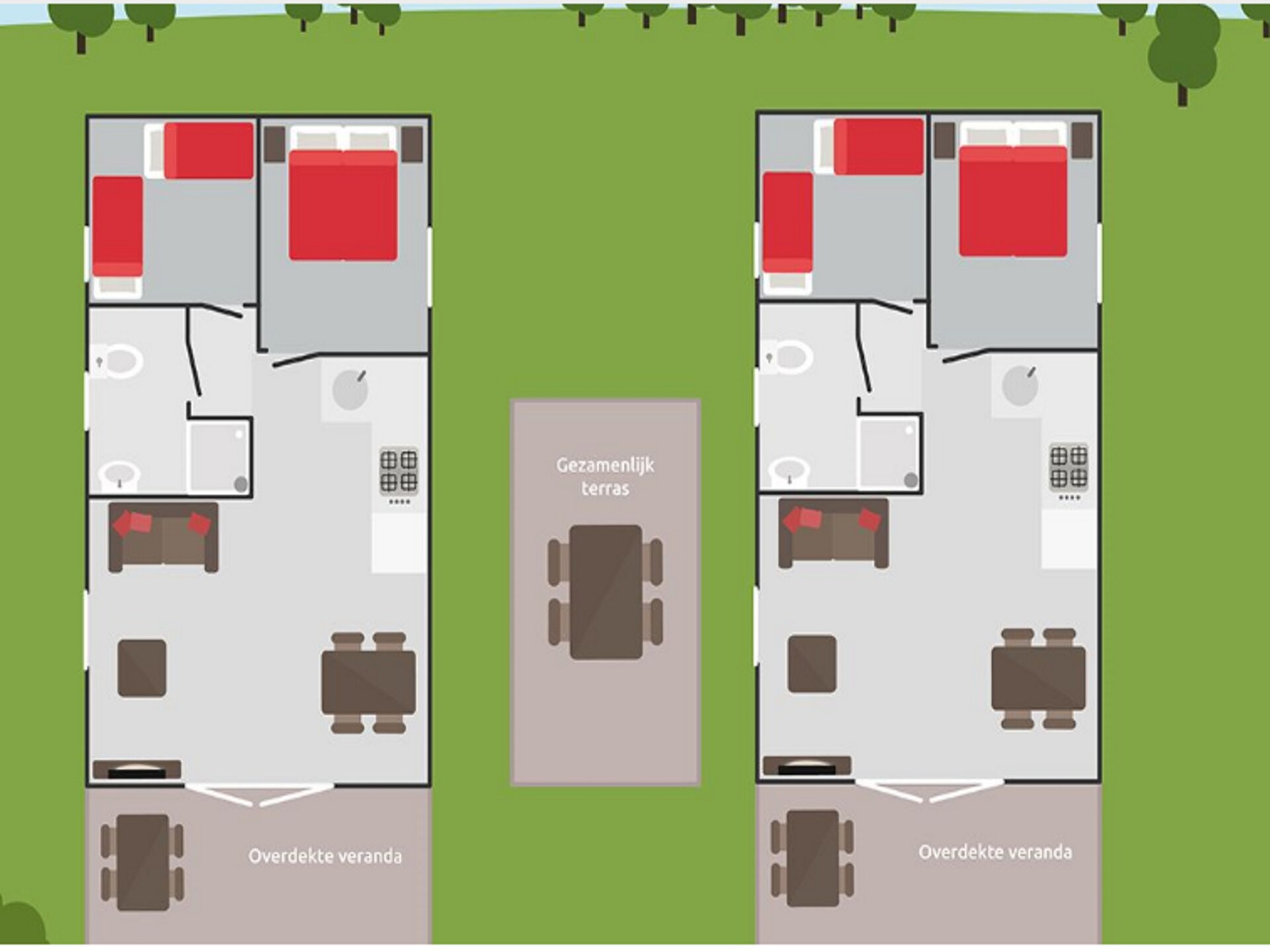 4+4 Chalet op Recreatiepark de Boshoek - Veluwe, honden welkom - foto 15