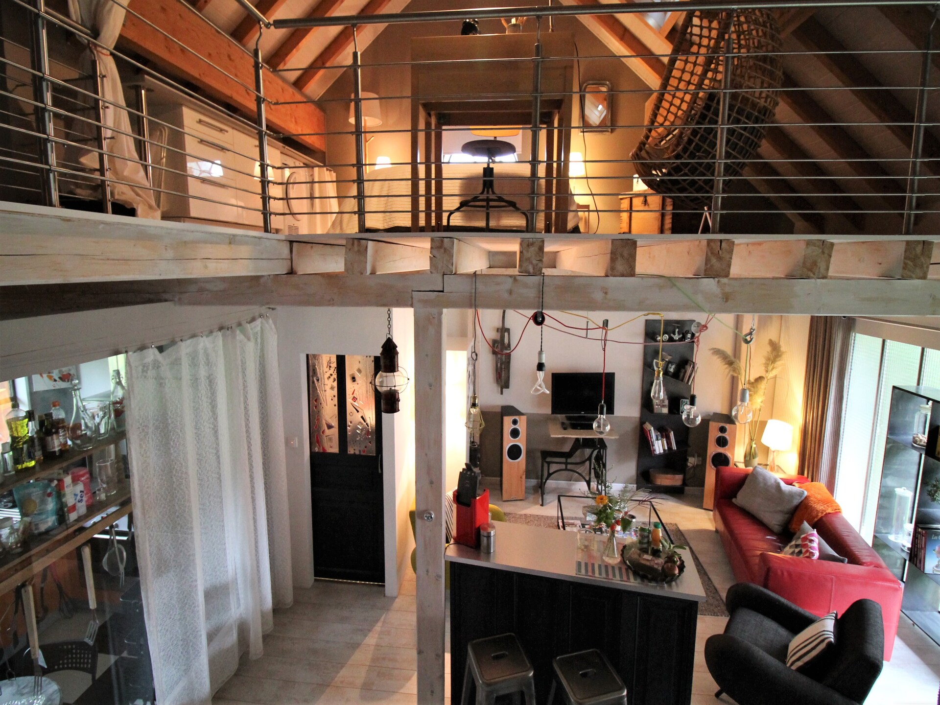 Loftvakantiehuis met Nordic bad vlakbij recreatiemeer in Saint-Quirin - foto 7