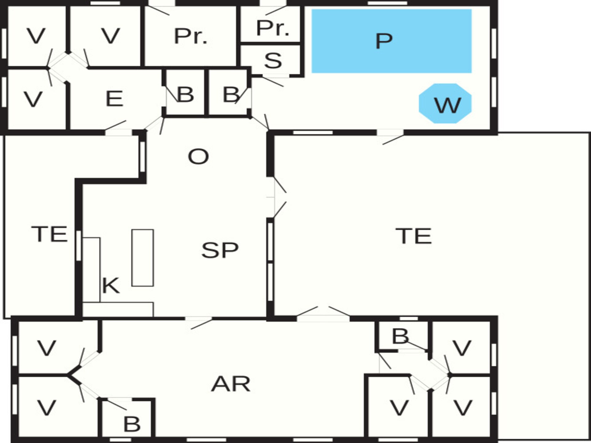 Op 950 m van zee: ruim vakantiehuis in Kappeln voor 20 personen · 267 m² - foto 22