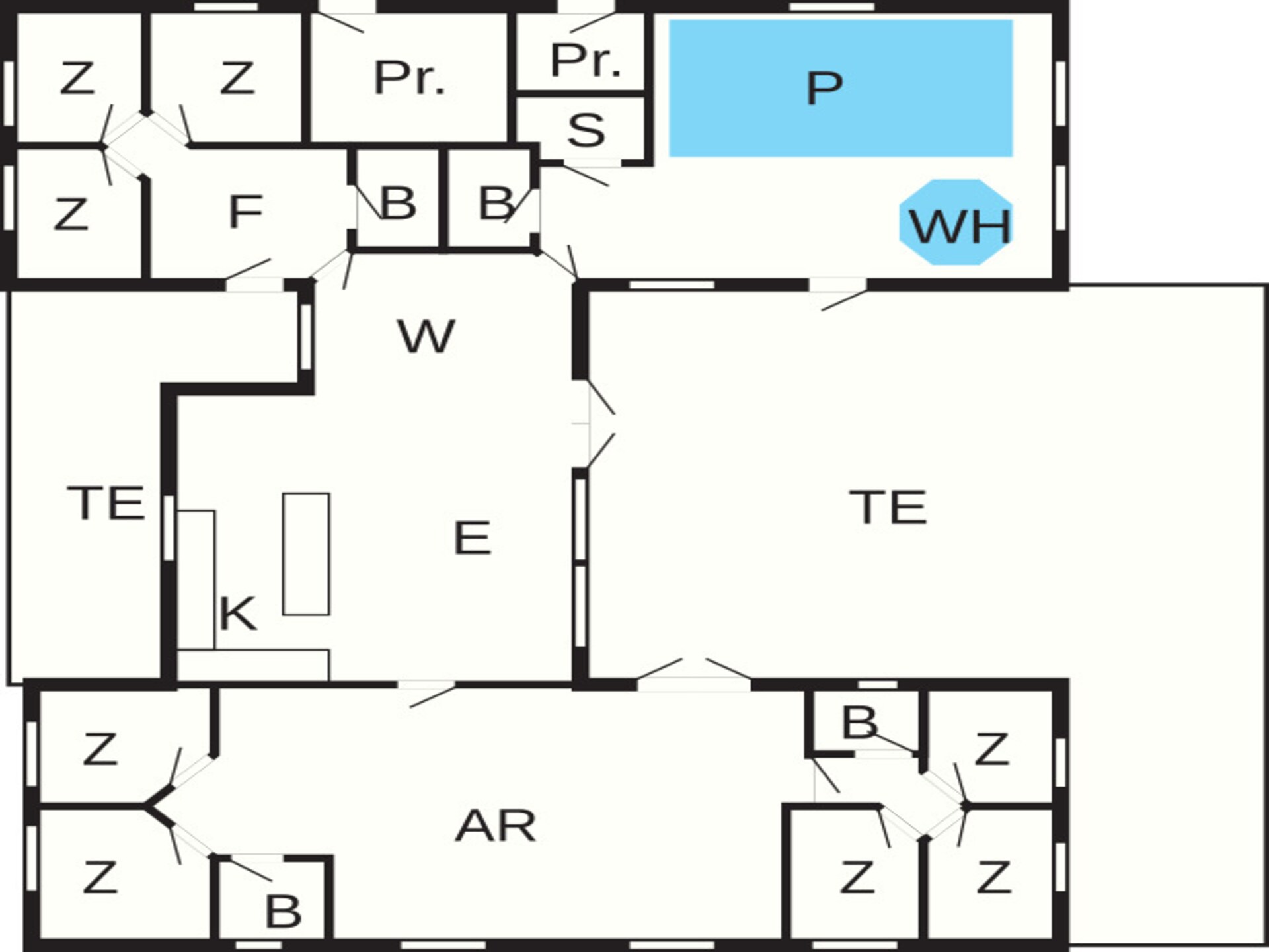 Op 950 m van zee: ruim vakantiehuis in Kappeln voor 20 personen · 267 m² - foto 23