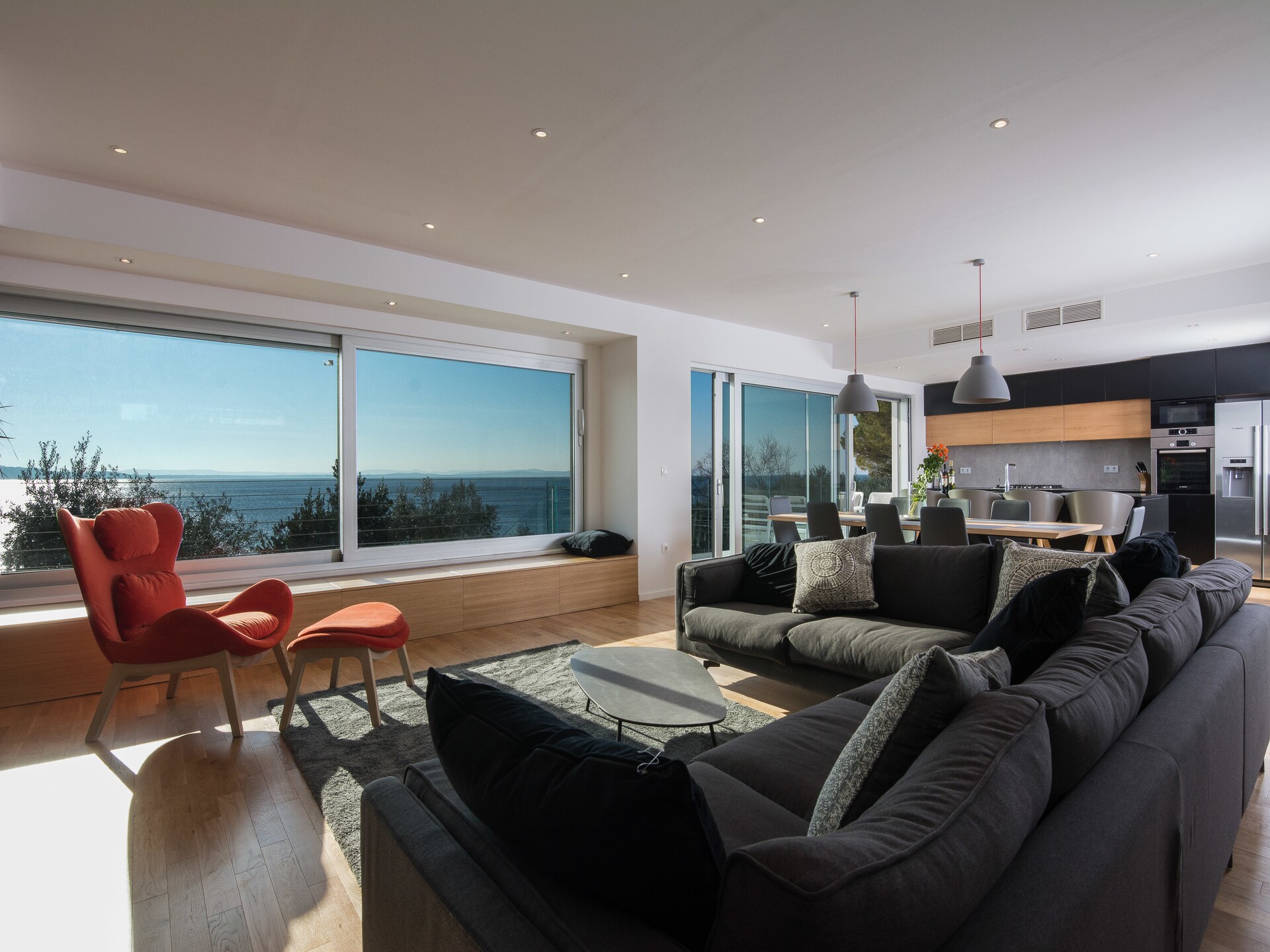 10-persoons villa aan zee in Kozino met panoramisch uitzicht - foto 23