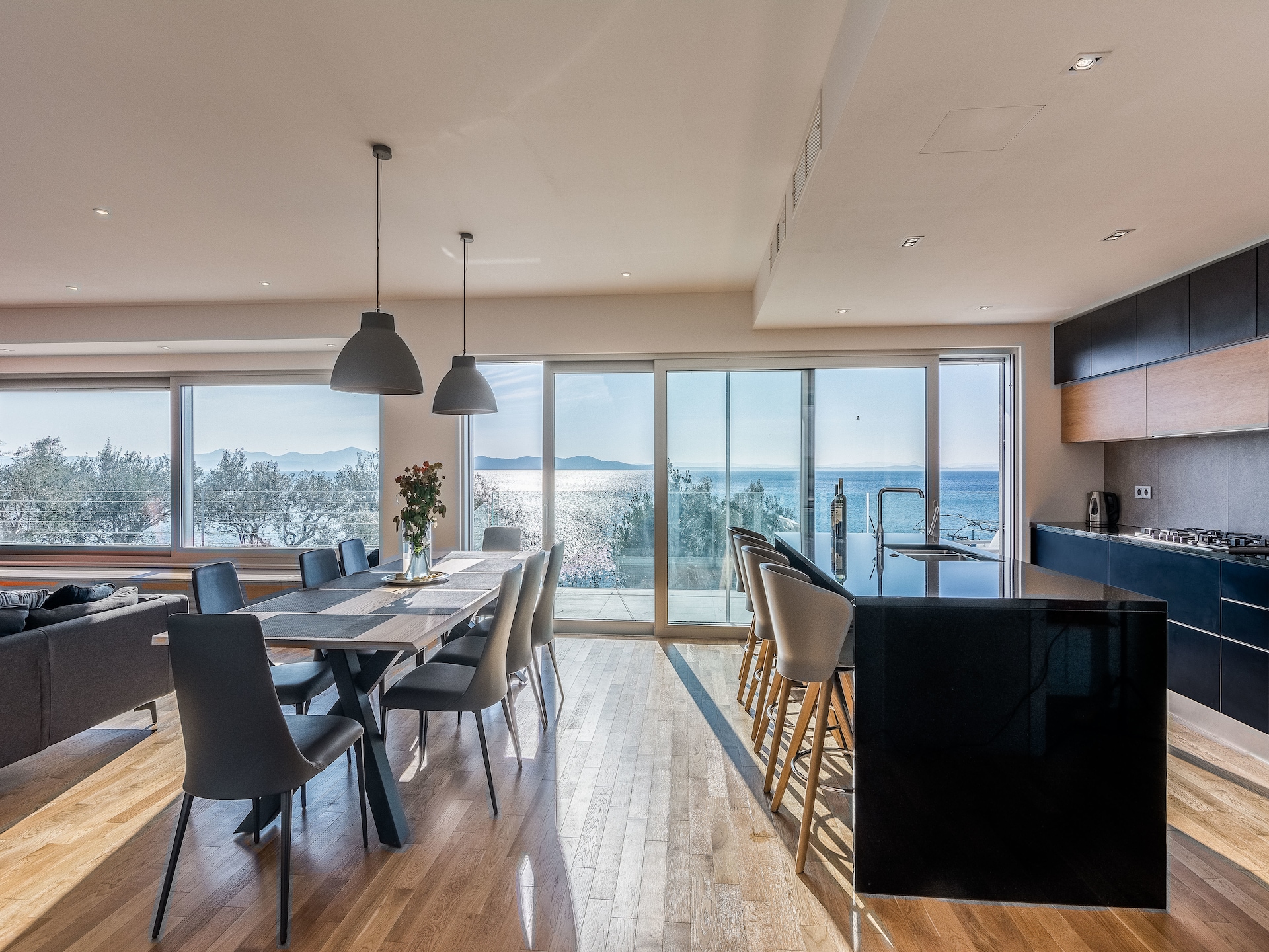 10-persoons villa aan zee in Kozino met panoramisch uitzicht - foto 22