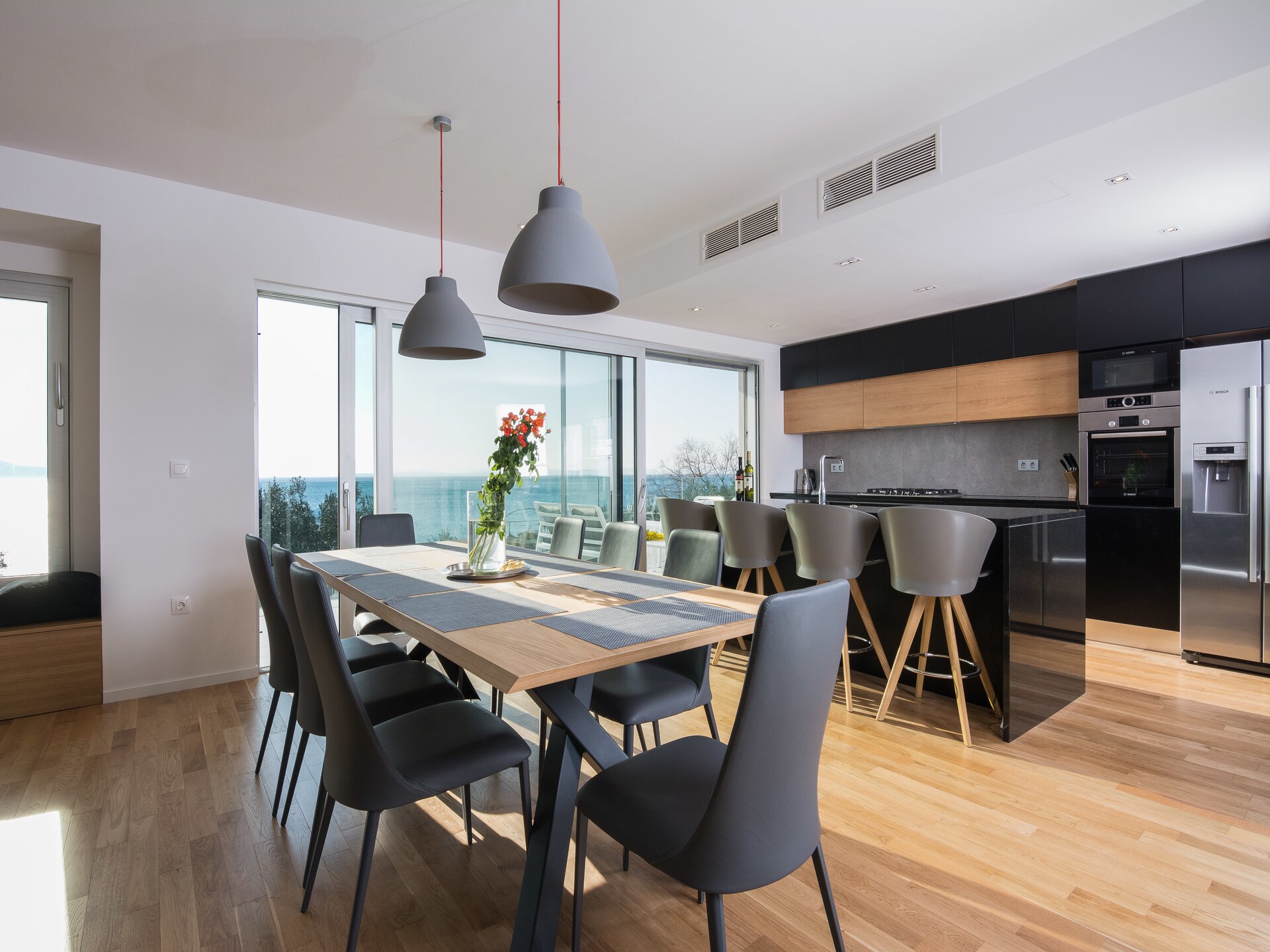 10-persoons villa aan zee in Kozino met panoramisch uitzicht - foto 9
