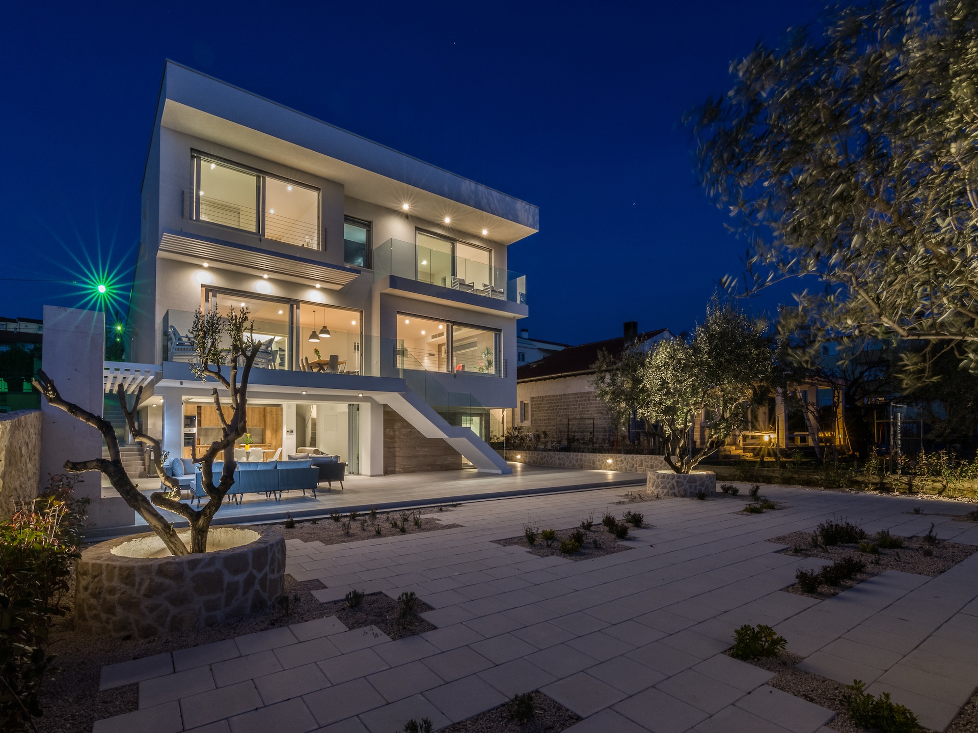 10-persoons villa aan zee in Kozino met panoramisch uitzicht - foto 8