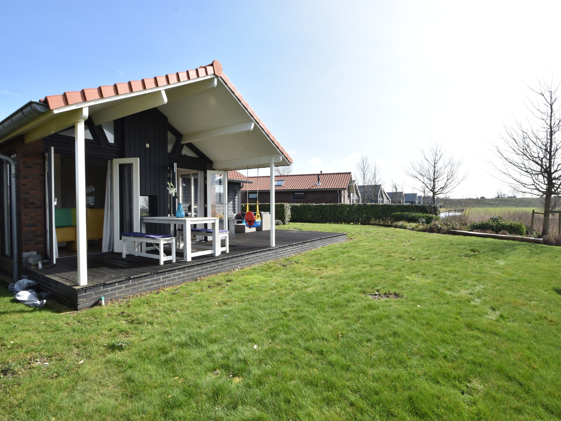 Weidse Blik: Vrijstaand chalet met tuin aan de Oosterschelde - foto 23