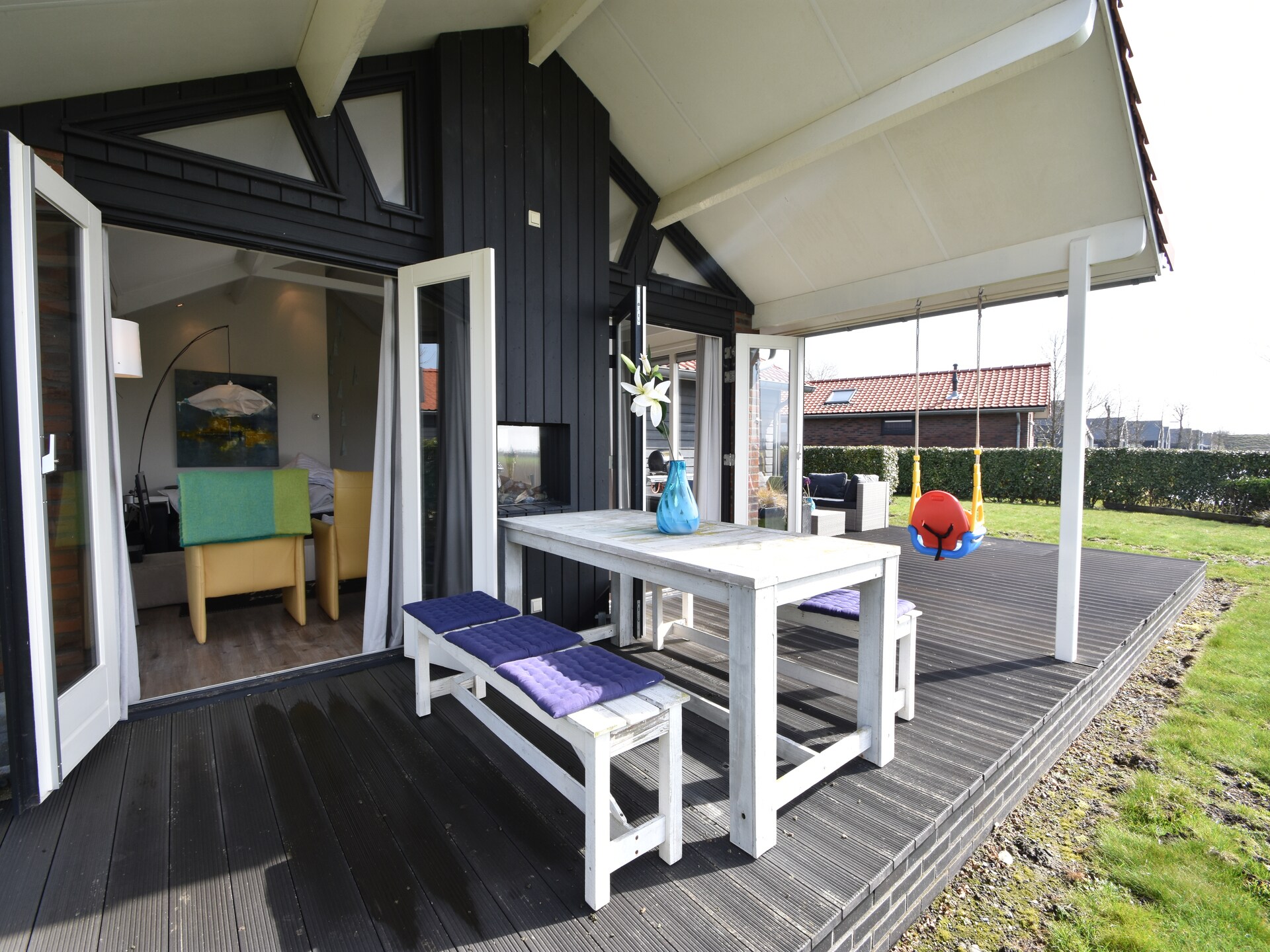 Weidse Blik: Vrijstaand chalet met tuin aan de Oosterschelde - foto 5