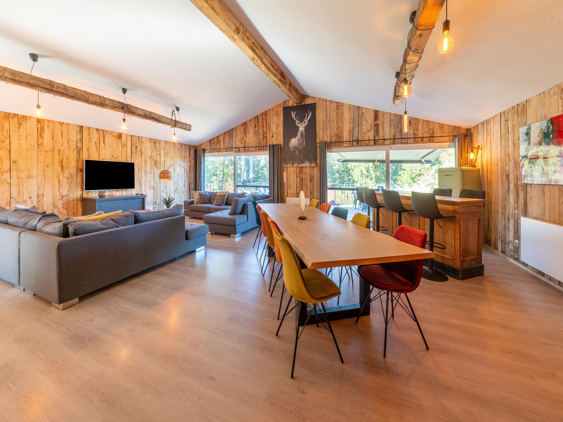 Chalet Bleu: Luxe 8-persoons chalet met privésauna aan het meer in de Ardennen - foto 9