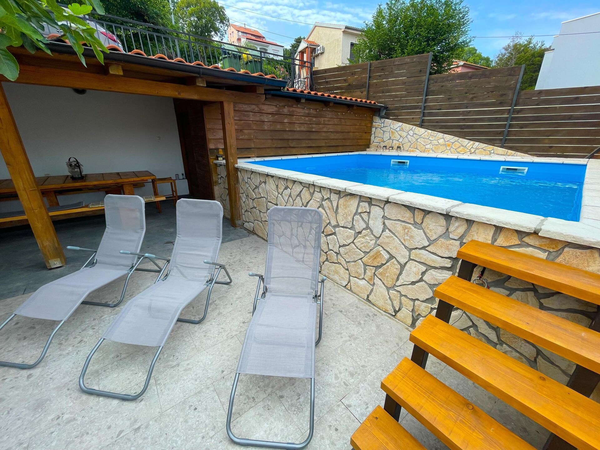 Knusse studio in Dramalj met zeezicht, tuin en nabij strand - foto 6