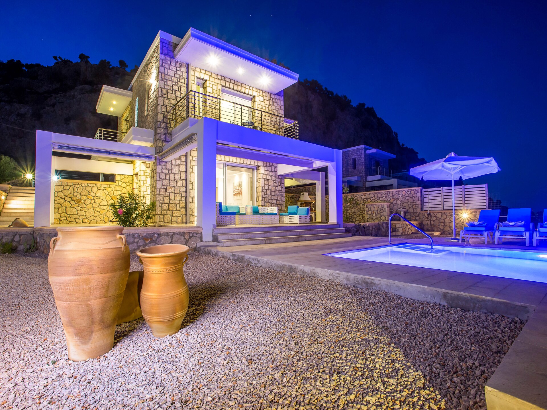 Villa Horizontes: Luxe villa met privézwembad & golfterrein op Rhodos - foto 1