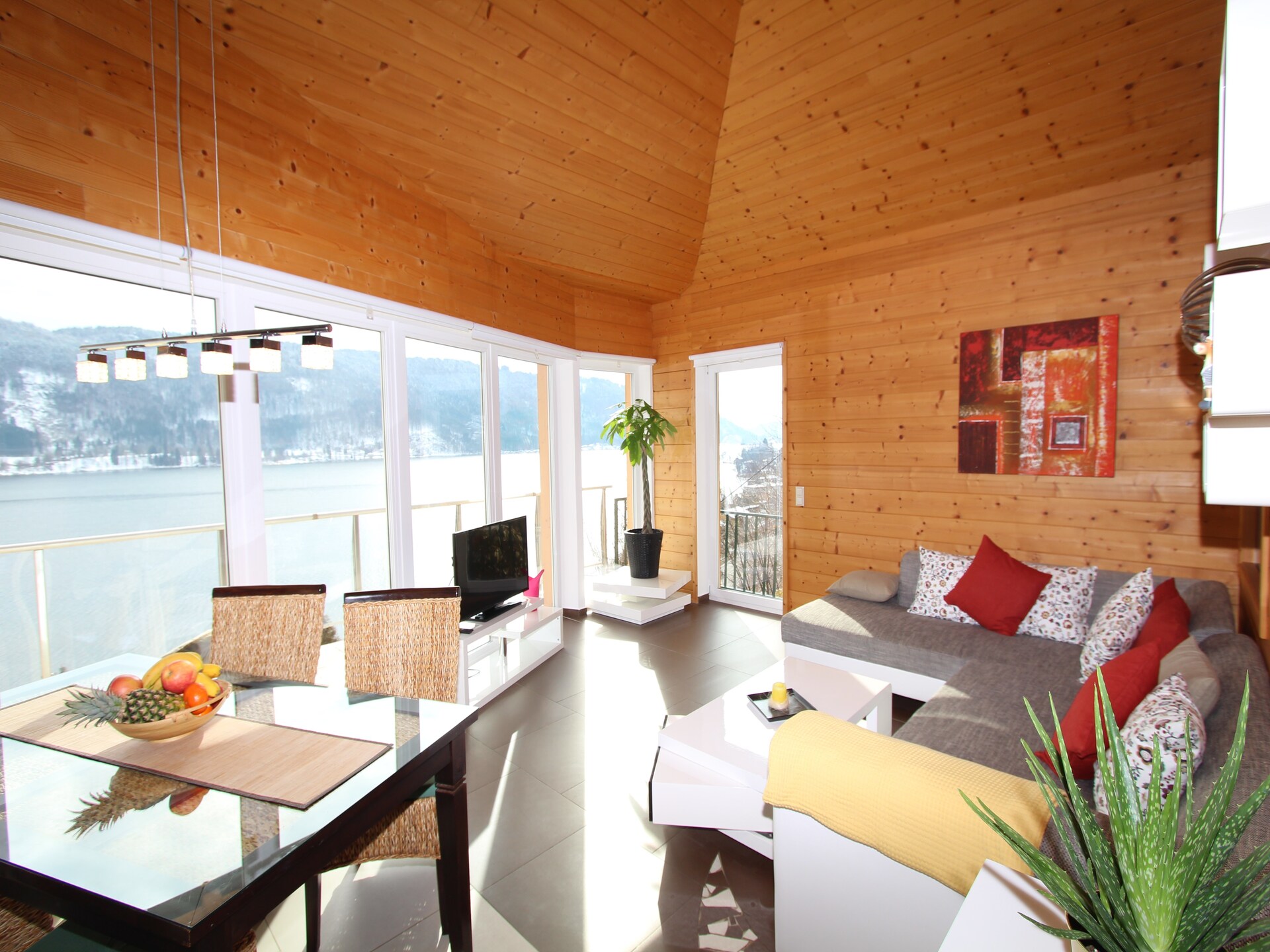 Modern appartement met panoramisch uitzicht op de Ossiacher See - foto 3