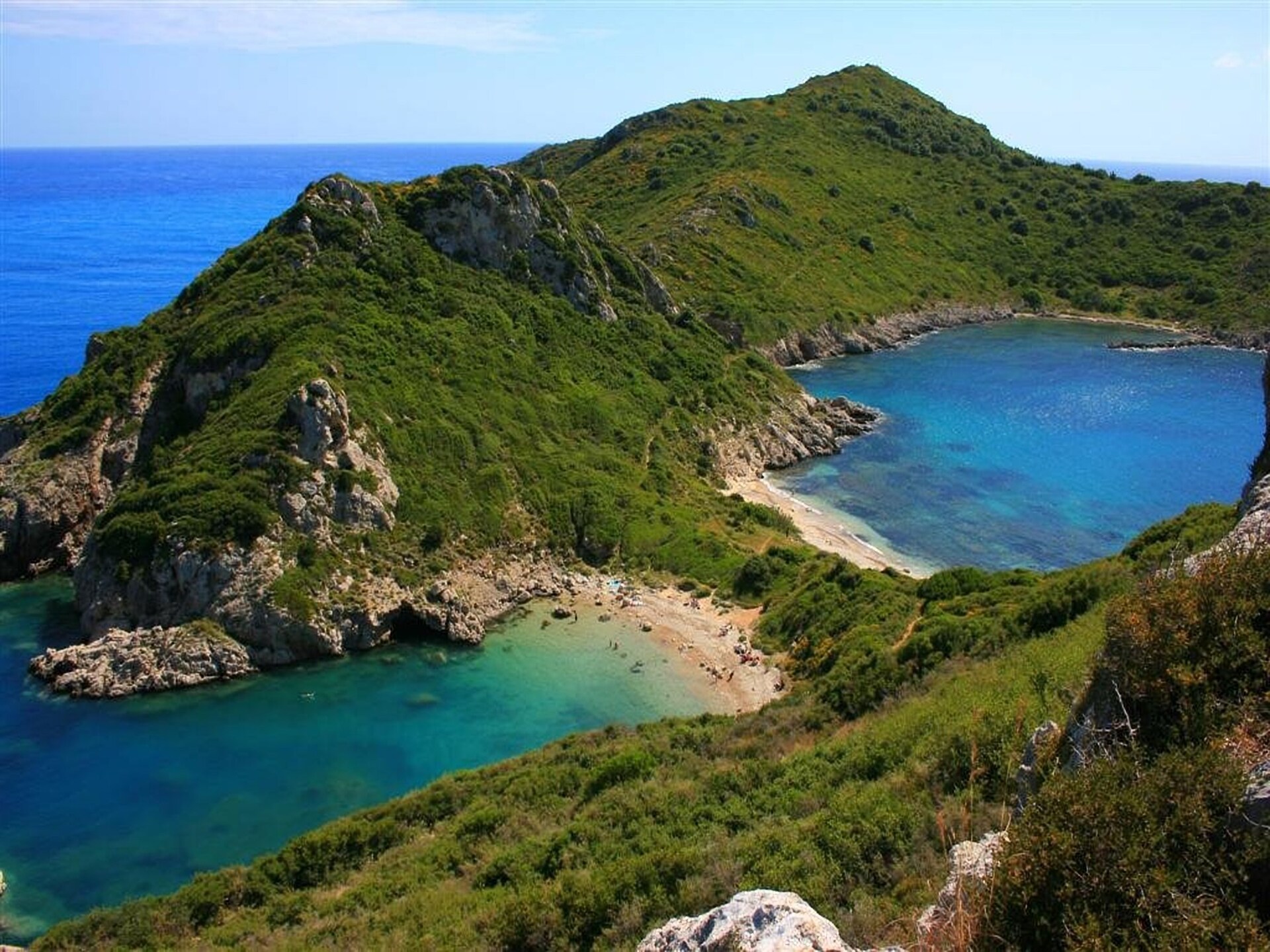 Villa Spirena: Vrijstaande villa met uitzicht op zee bij Afionas, Corfu - foto 19