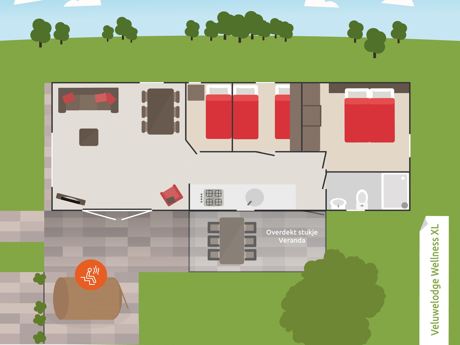 Comfortabel 6-persoonschalet op Recreatiepark de Boshoek in Voorthuizen - foto 13