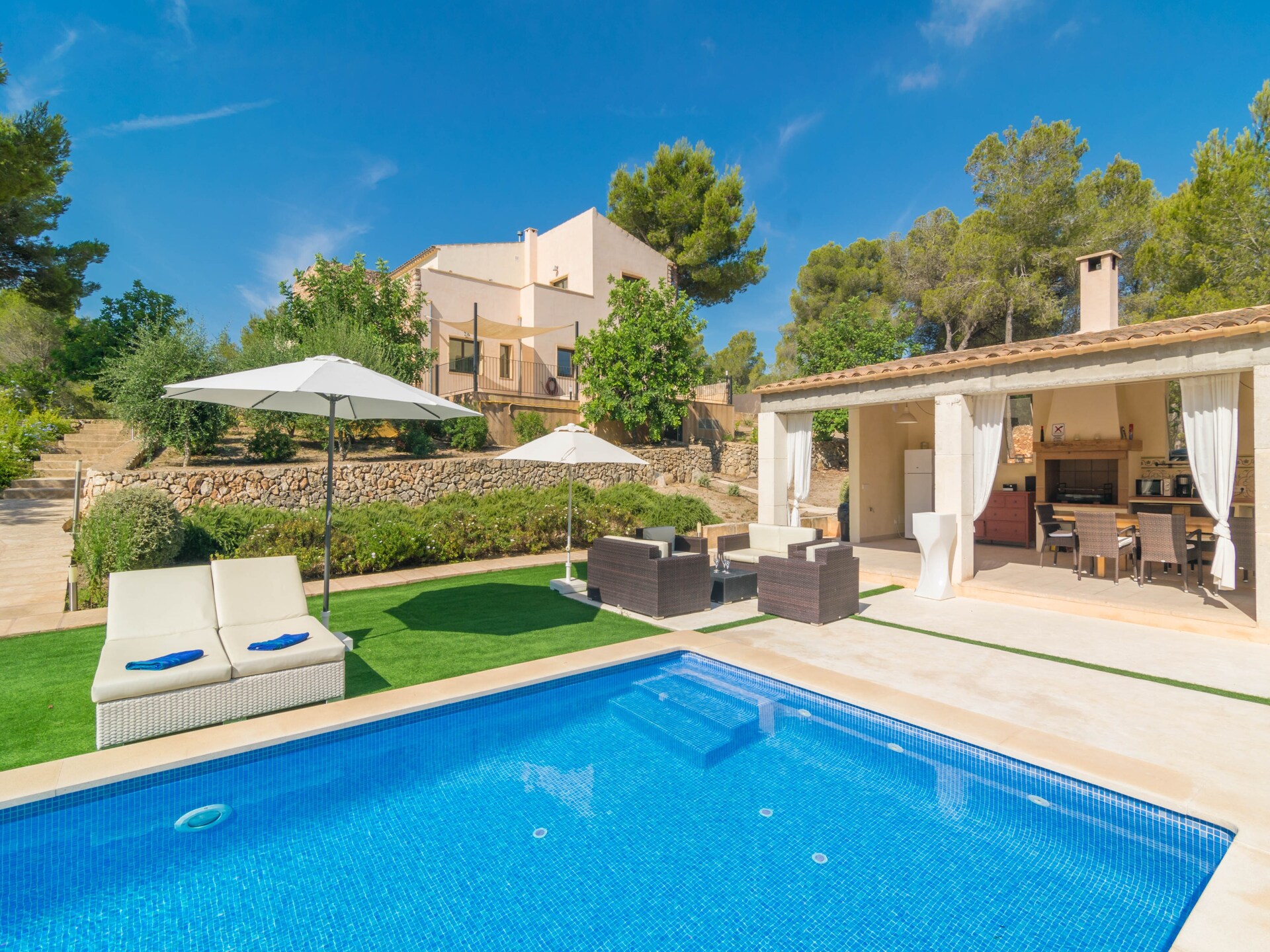 Droomvilla aan de golfbaan bij Portocolom met privézwembad voor 10 personen - foto 66