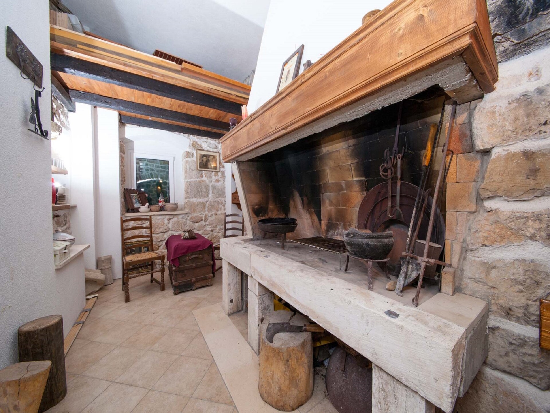 Authentiek stenen vakantiehuis met panoramisch zeezicht in Podgora - foto 30