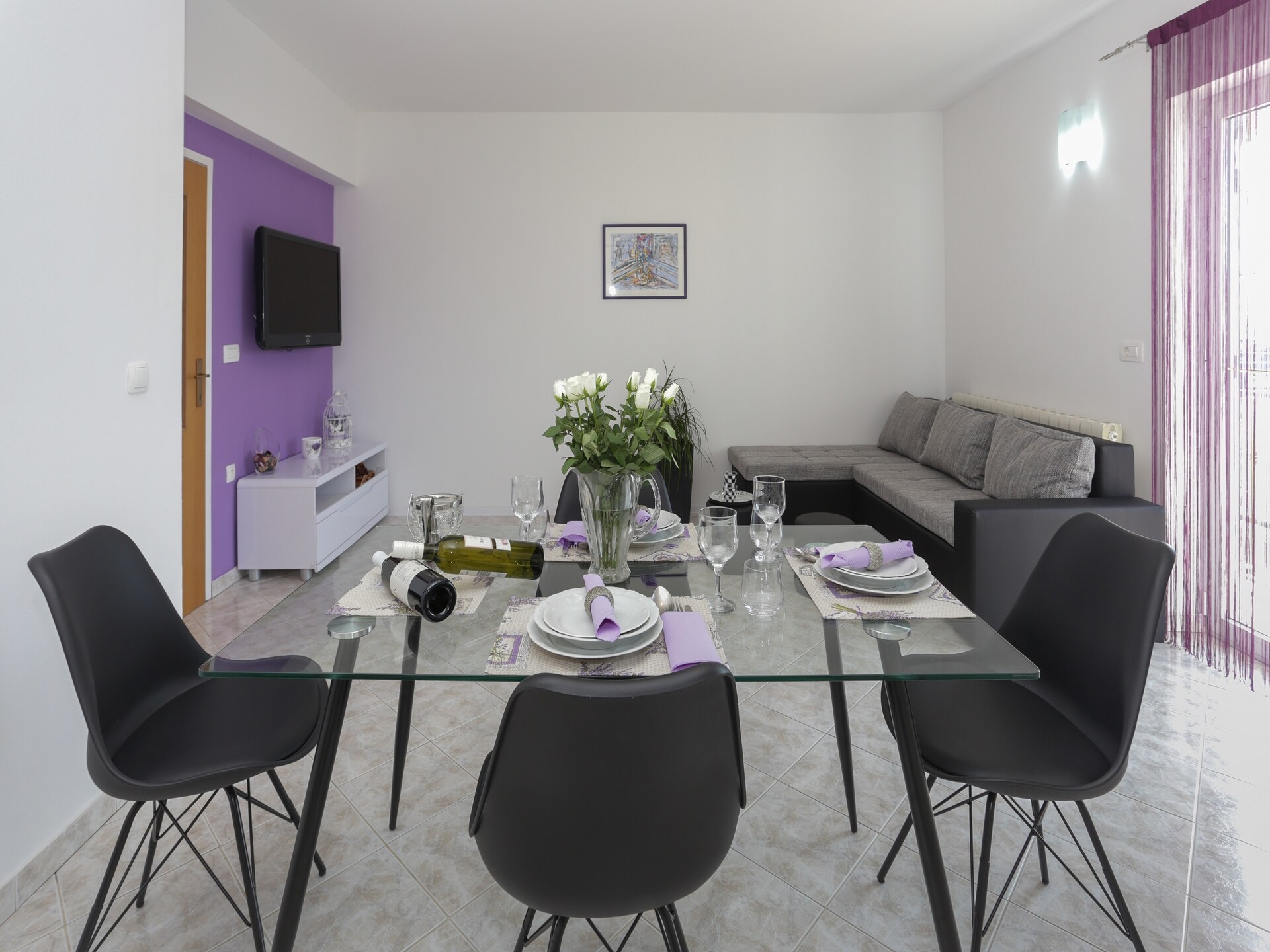 Modern appartement voor 5 personen op 400 meter van zee in Kaštel Gomilica - foto 12