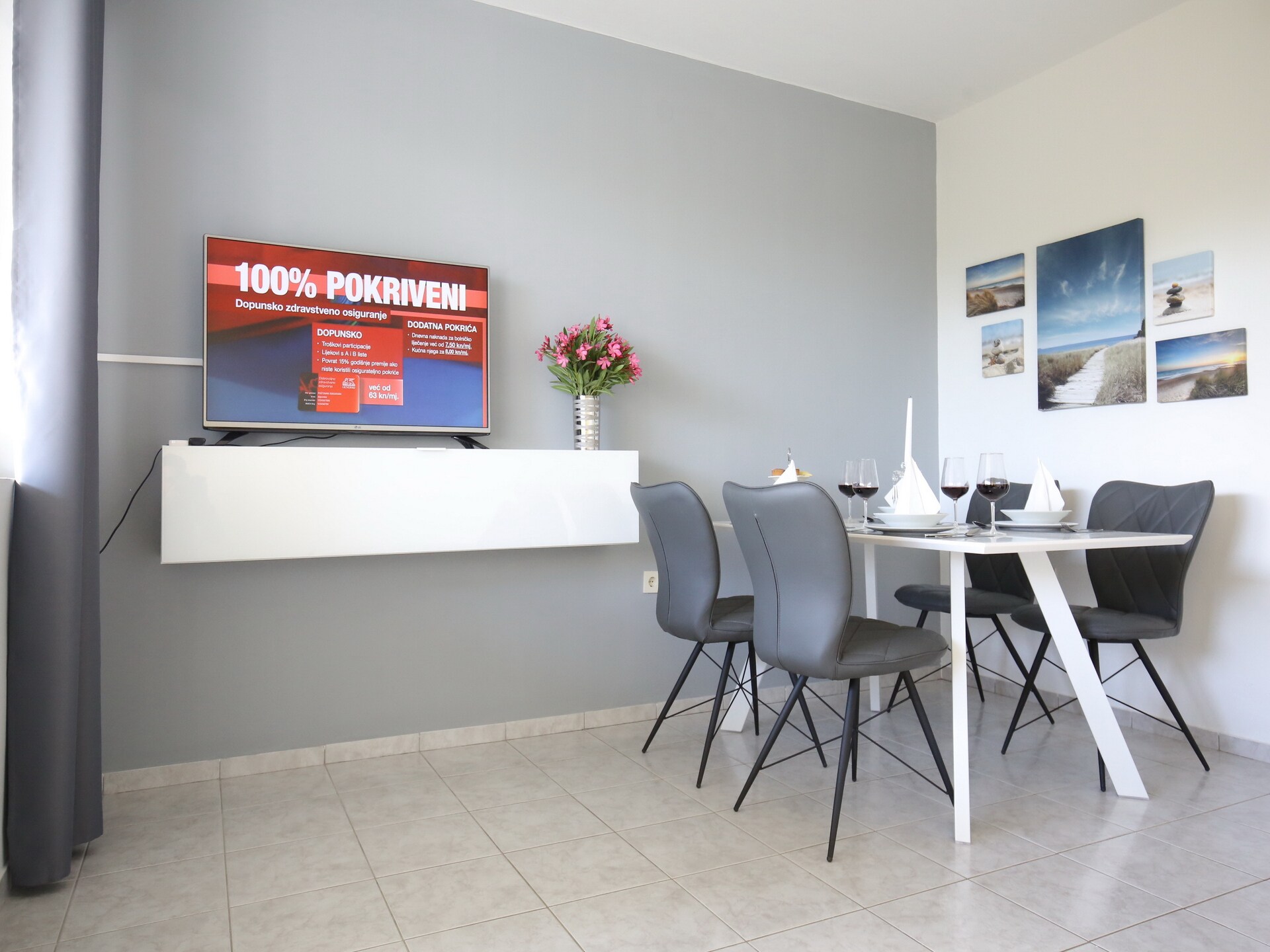 Mediterano 1: Gerenoveerd vakantiehuis met zeezicht in hartje Bibinje - foto 4