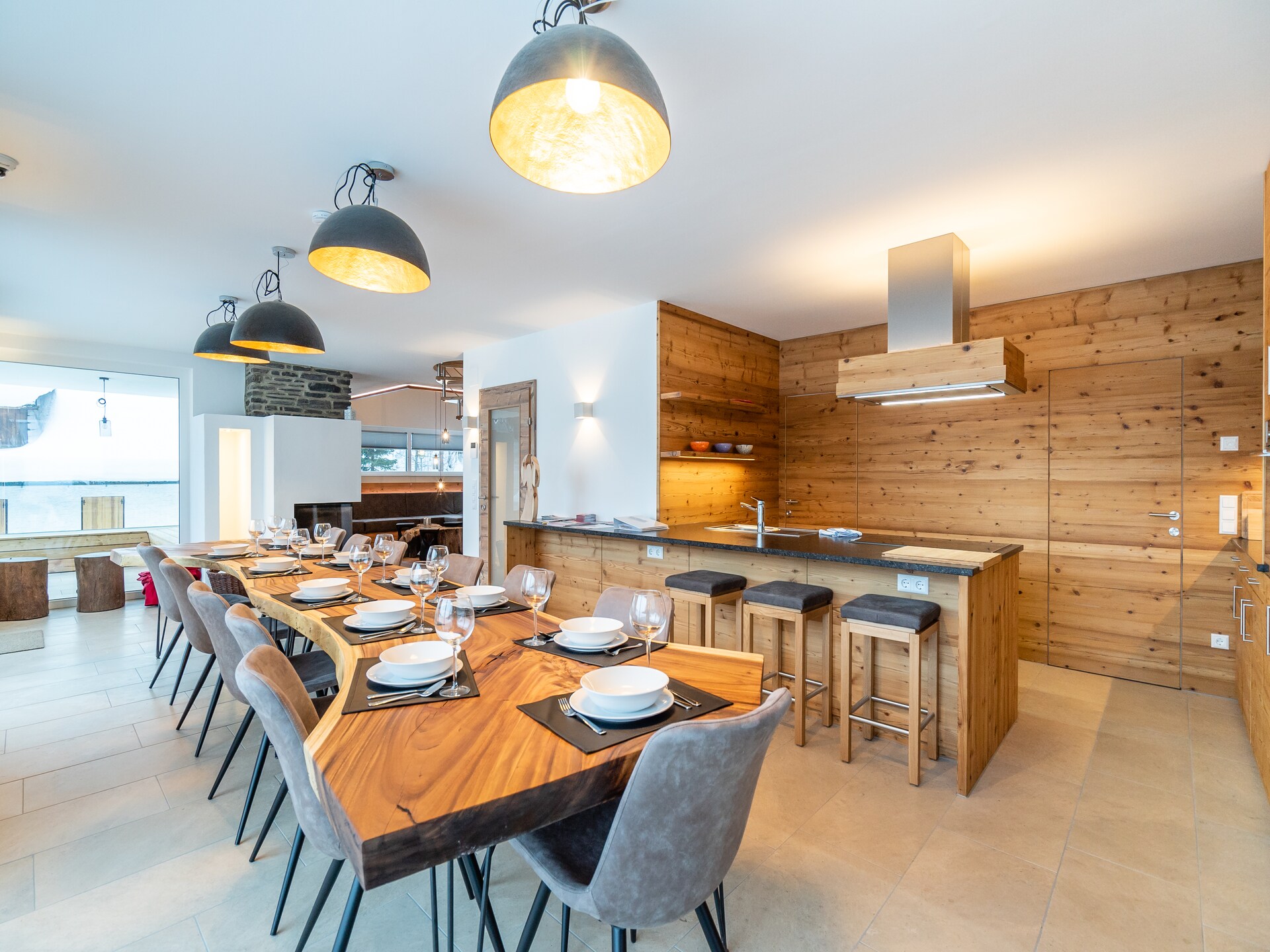 Luxe 10-persoons chalet aan de Taurach bij Mauterndorf, 450m van de skilift - foto 9