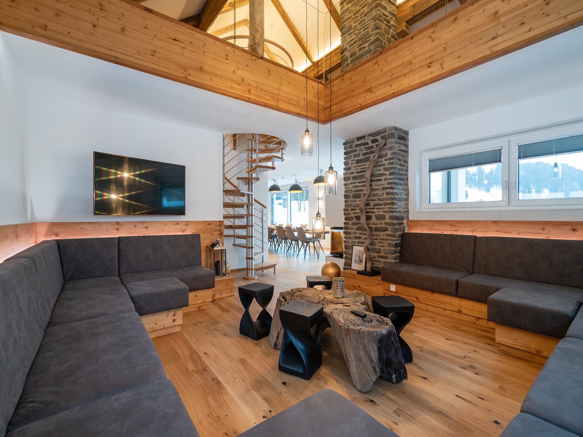 Luxe 10-persoons chalet aan de Taurach bij Mauterndorf, 450m van de skilift - foto 2