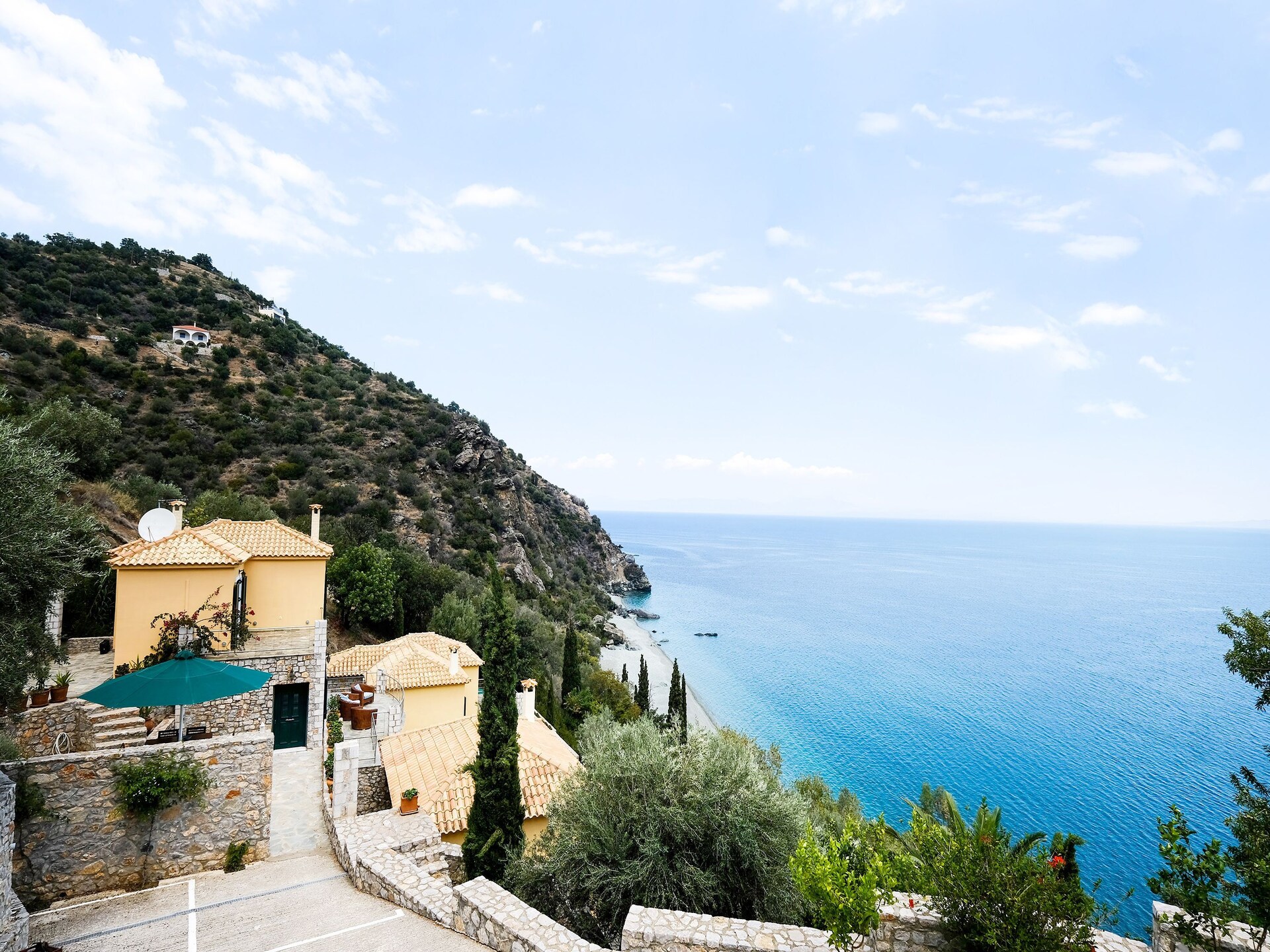 Villa Leonardo Da Vinci: vrijstaand aan de Arcadische kust, 30m van zee - foto 2