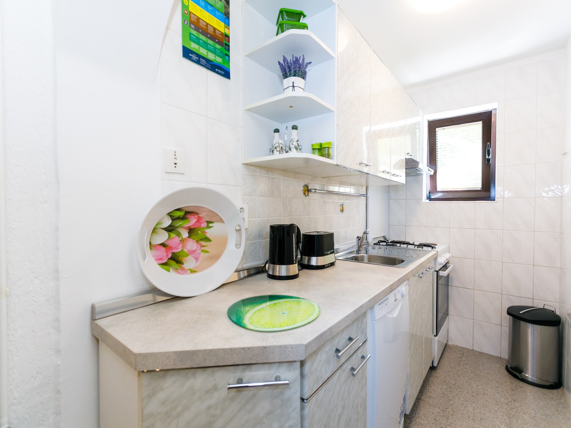 Knus appartement voor 4 op 500m van strand in Malinska - foto 10