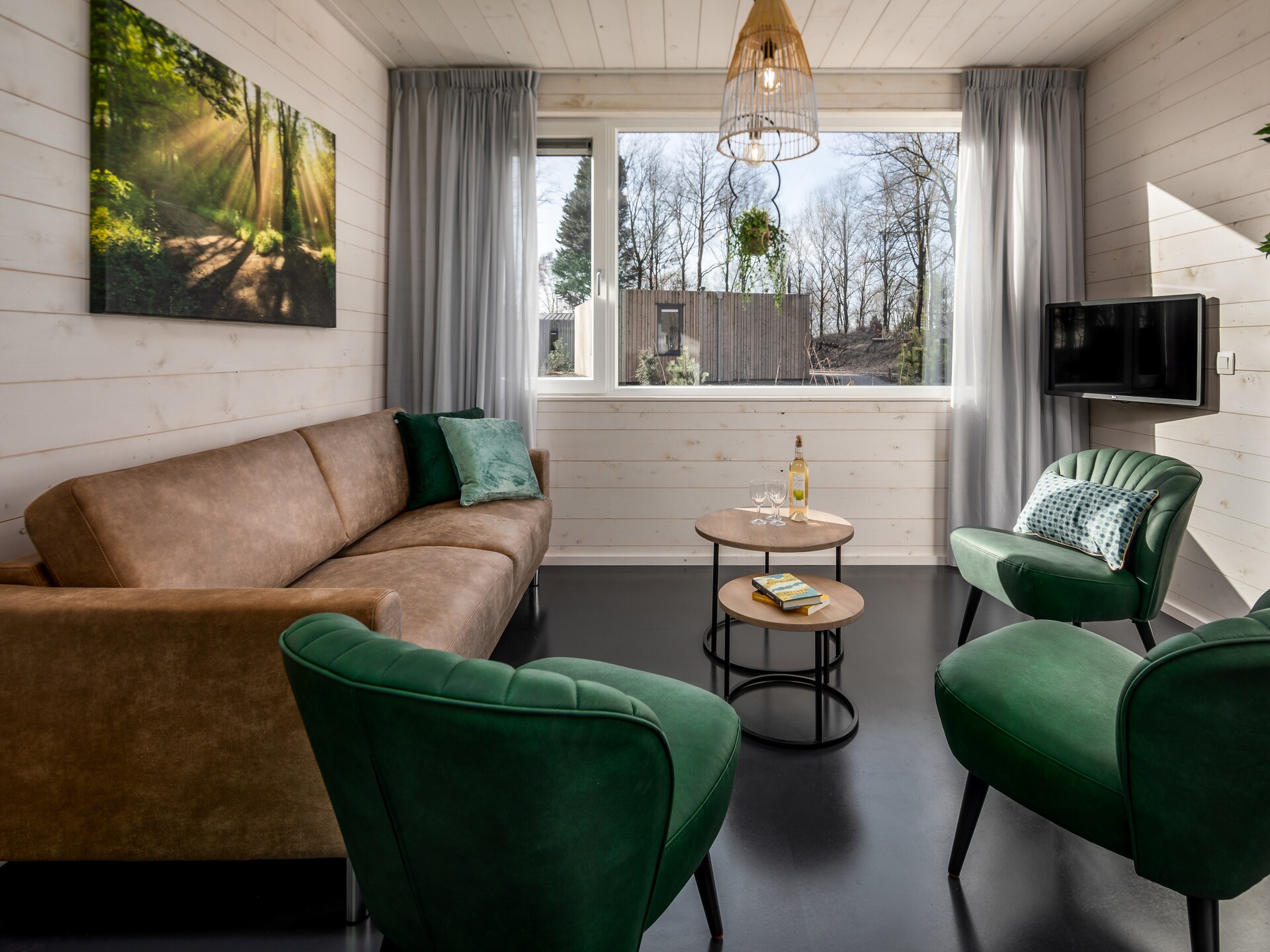 Moderne 6-persoons lodge met tuin in bosrijk Schaijk - foto 2