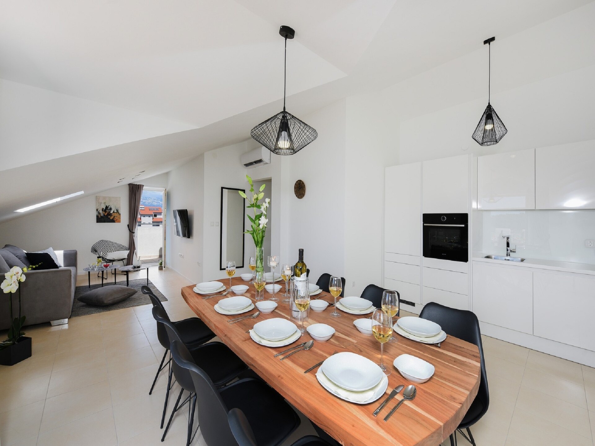 Moderne villa voor 8 in Nin, 300m van strand met zeezicht - foto 7