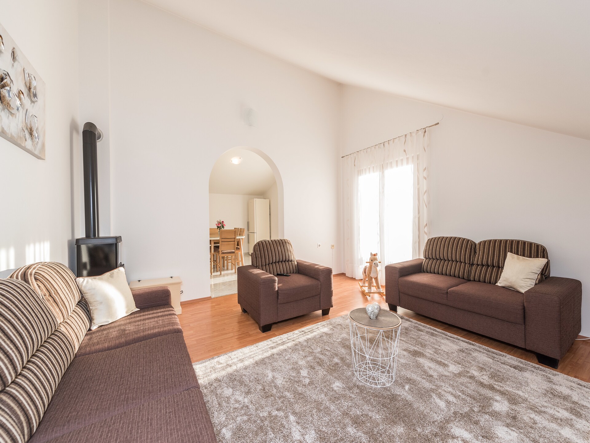 Ruim familieappartement in Vrsi-Mulo, 700m van zee met tuin en BBQ - foto 13