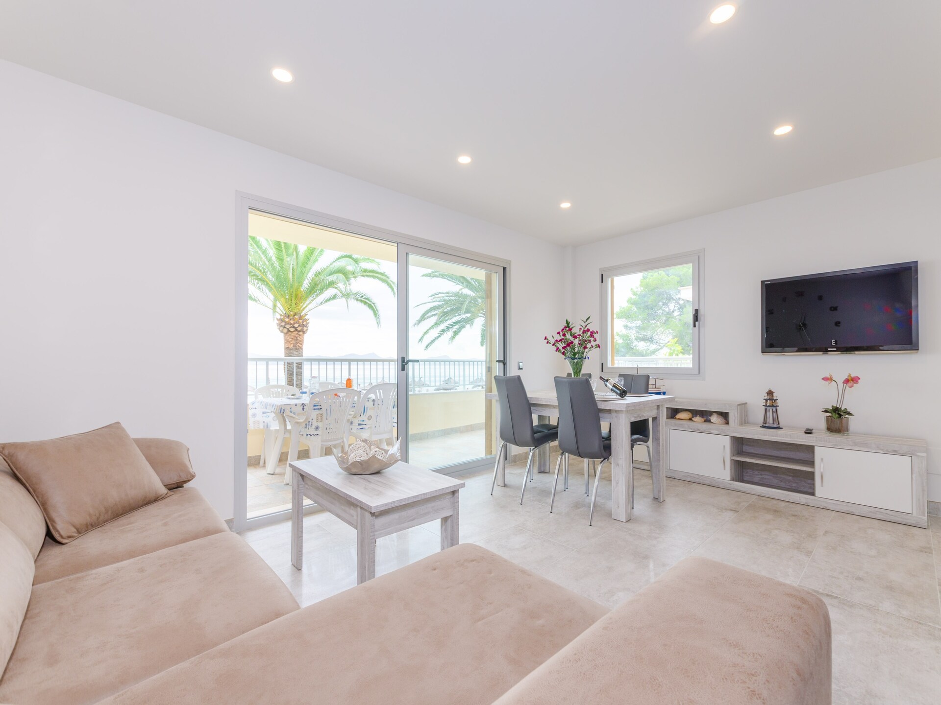 Appartement Bon Estar: Zeezicht & strand op 100m in Port d'Alcúdia - foto 7