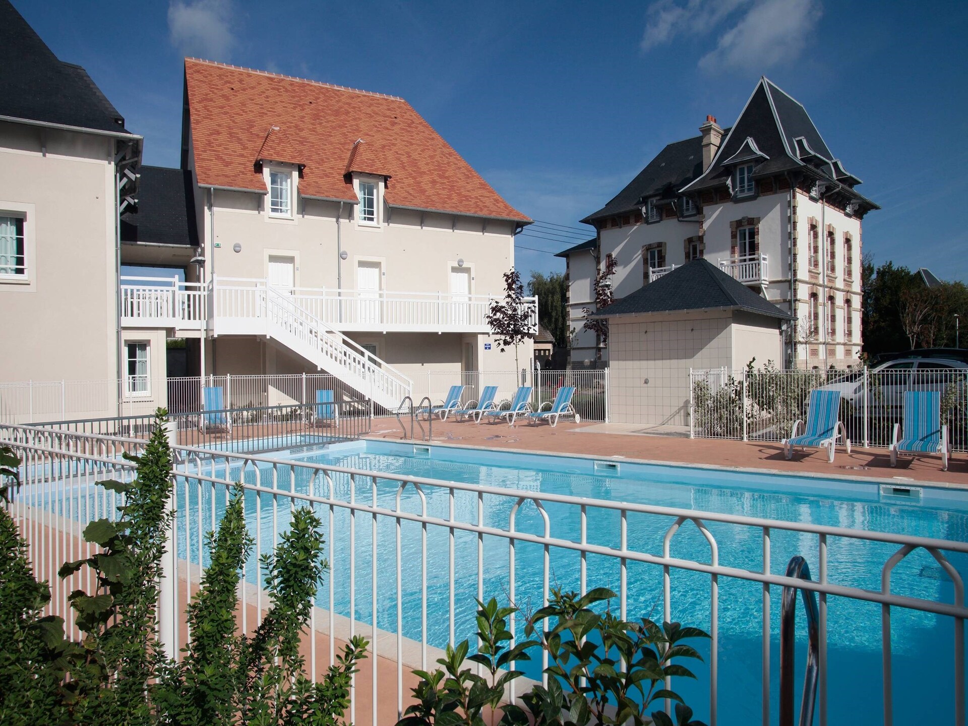 Duplex voor 6 personen met zwembad en balkon, op loopafstand van het strand in Cabourg - foto 19