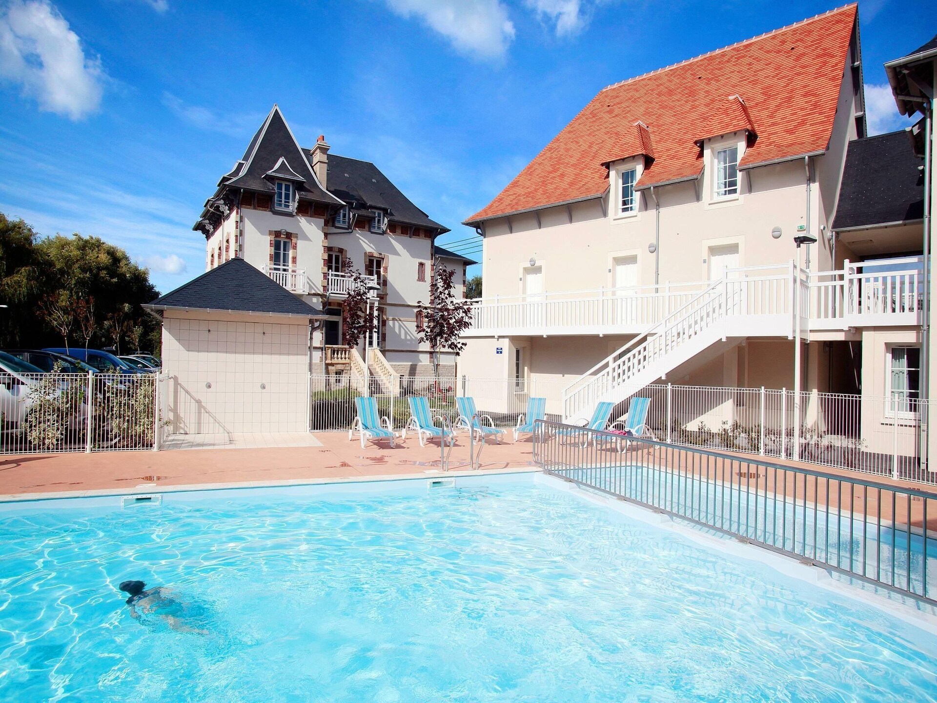 Duplex voor 6 personen met zwembad en balkon, op loopafstand van het strand in Cabourg - foto 14