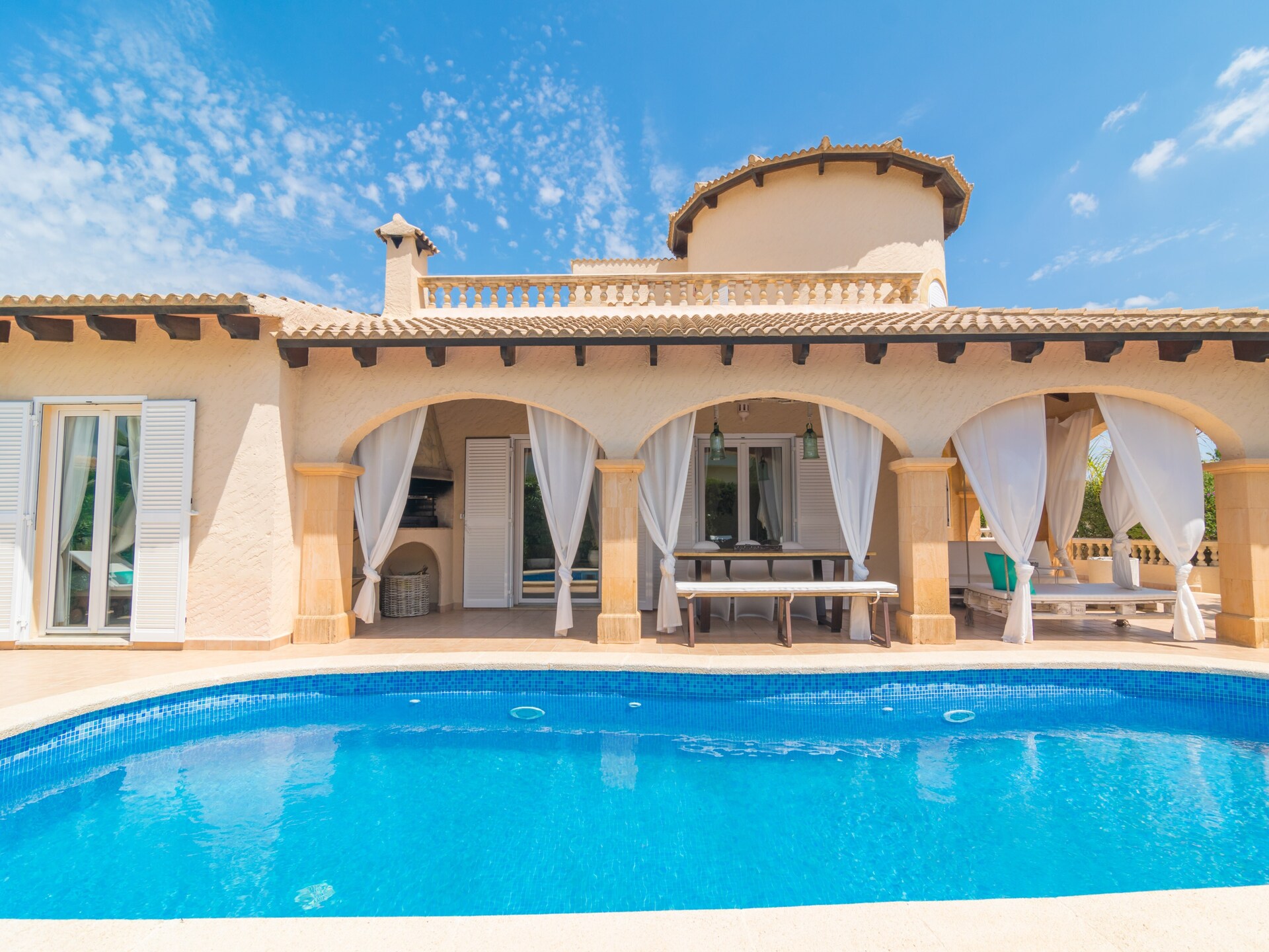 Casa Bel: moderne villa met privézwembad nabij strand Son Serra de Marina - foto 1