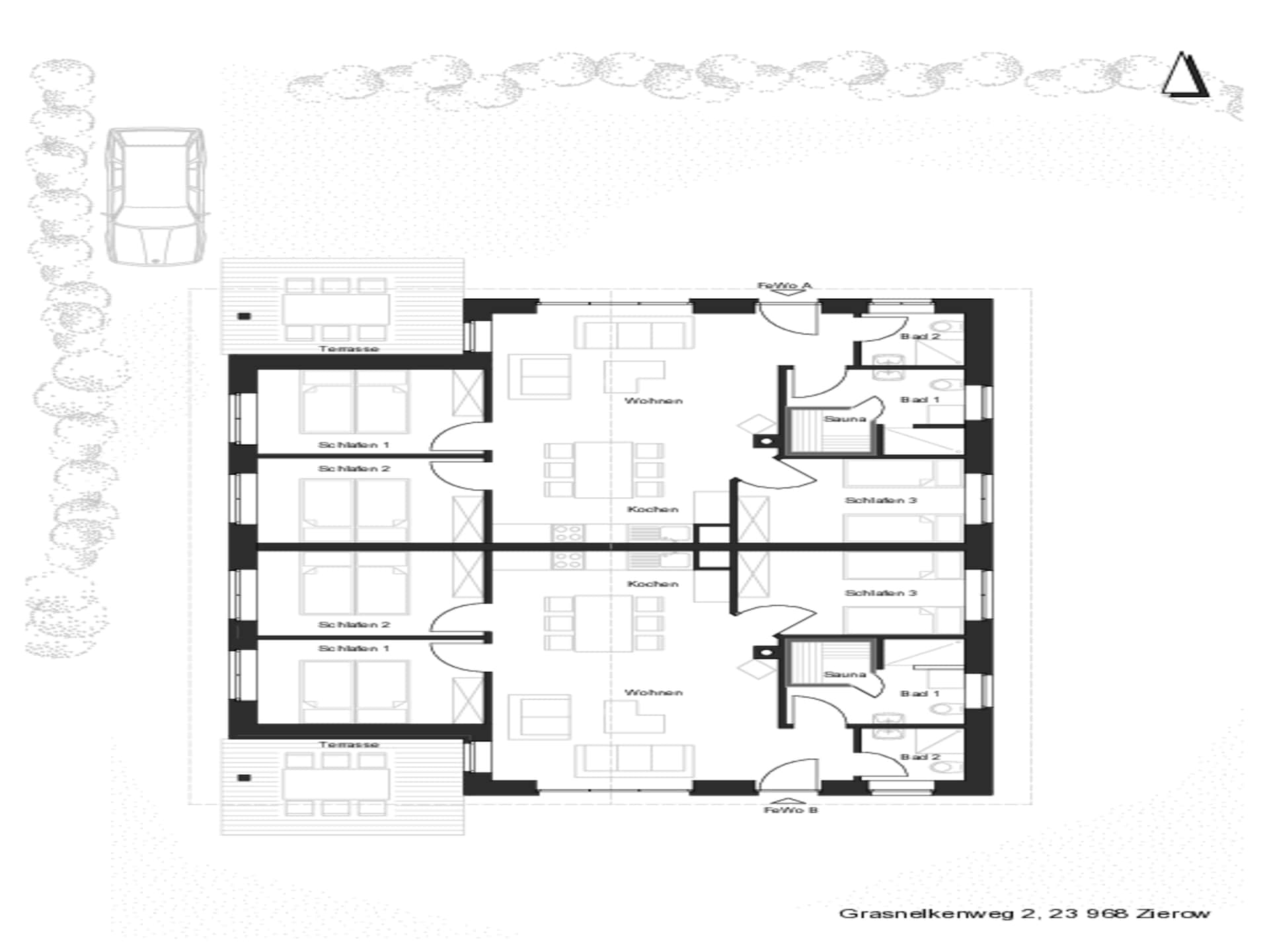 Op 500m van zee: ruim wellness-appartement in Zierow voor 6 personen - foto 14