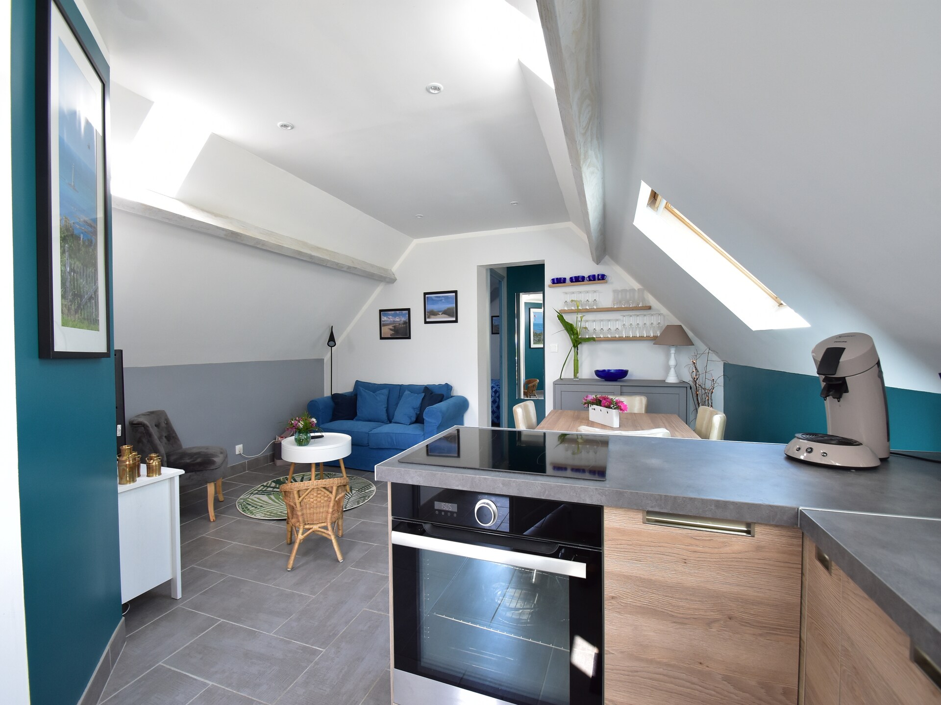 Modern vakantiehuis in Quinéville met panoramisch zeezicht, tuin & bbq - foto 5