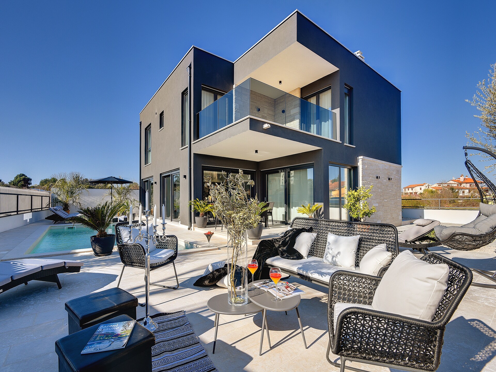 Villa Orion in Rovinj: Elegante villa met privézwembad, sauna en bubbelbad voor 10 personen - foto 11