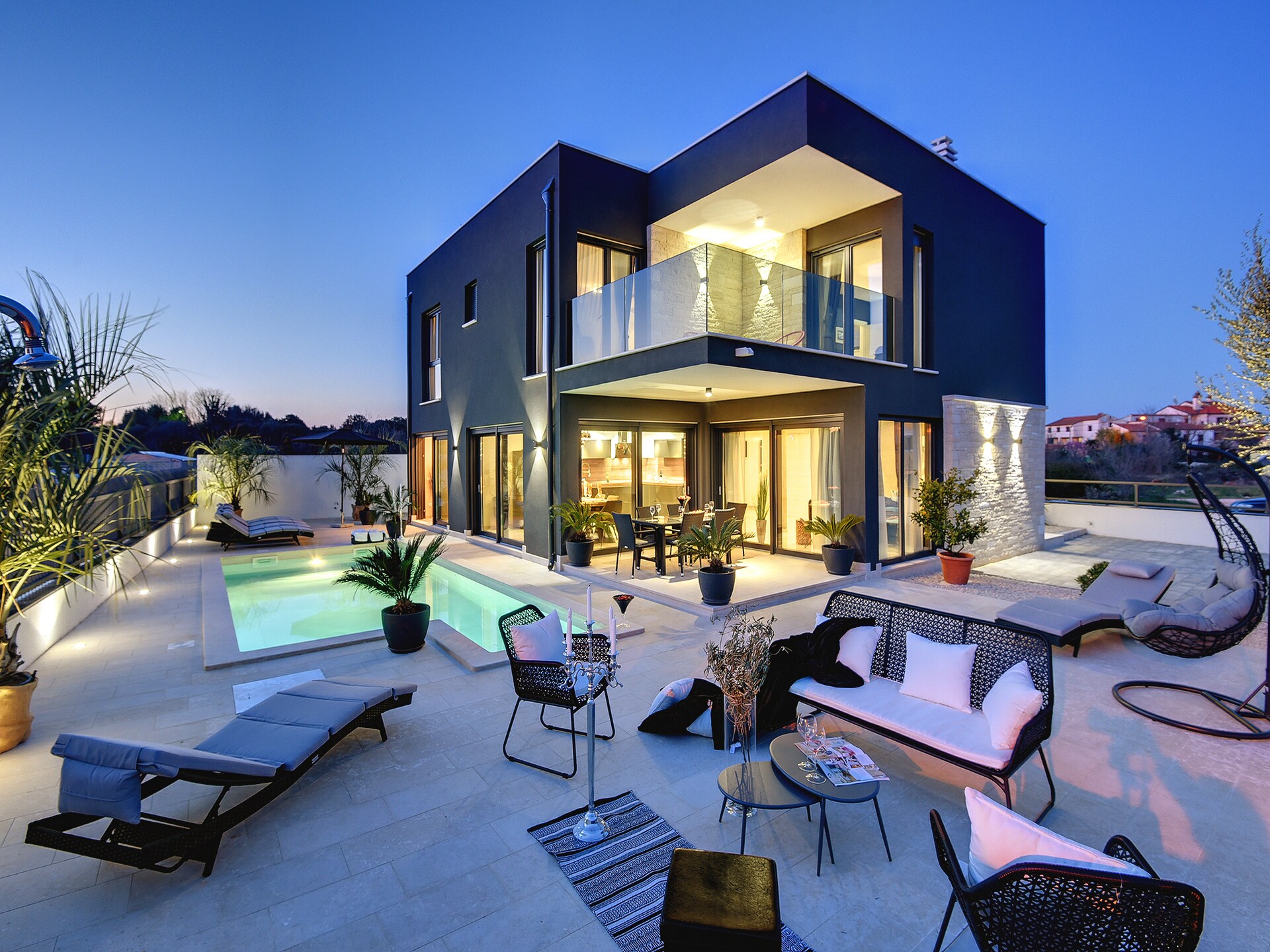 Villa Orion in Rovinj: Elegante villa met privézwembad, sauna en bubbelbad voor 10 personen - foto 12