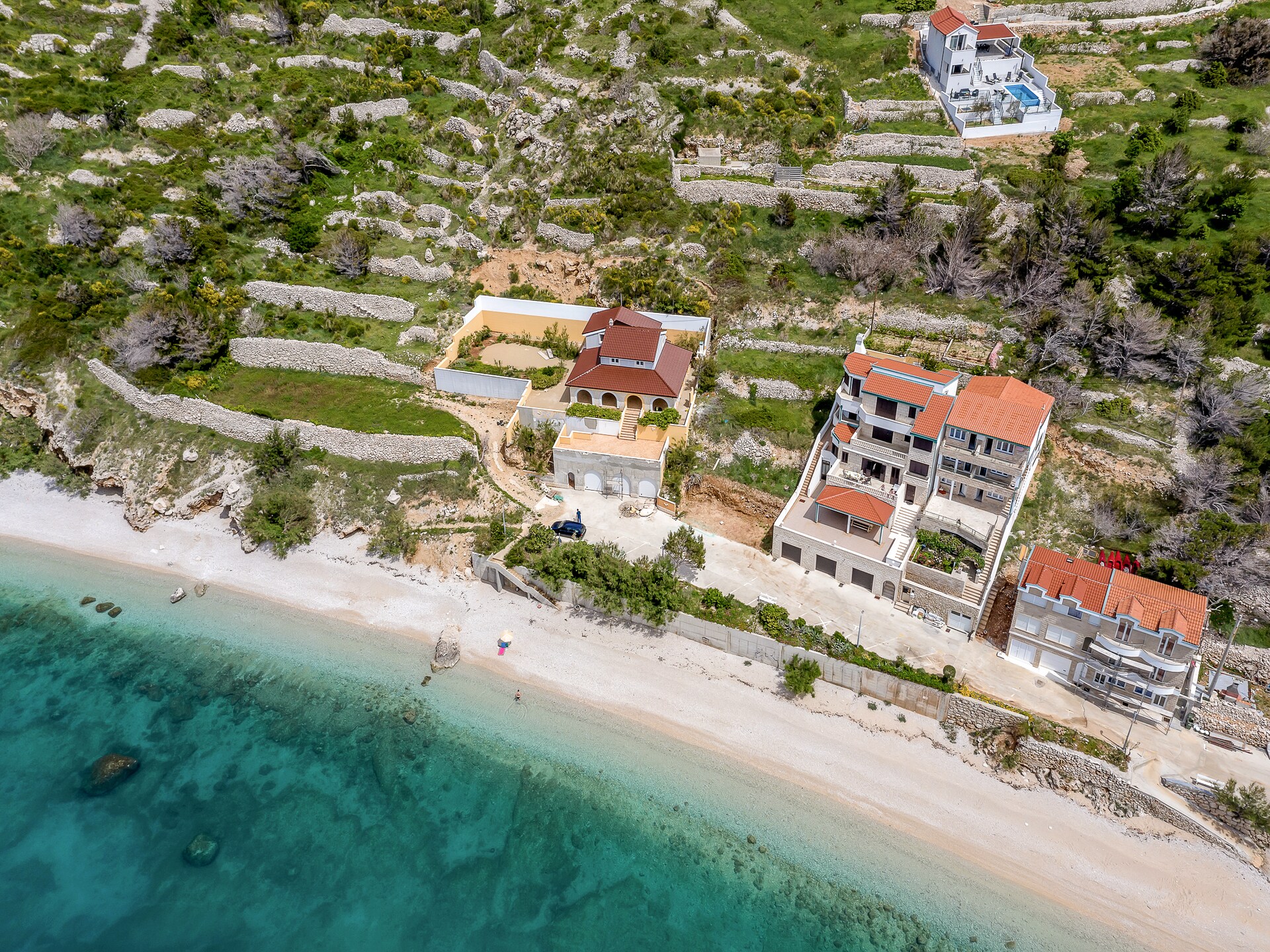 6-persoons villa met privézwembad aan zee in Drasnice - foto 38