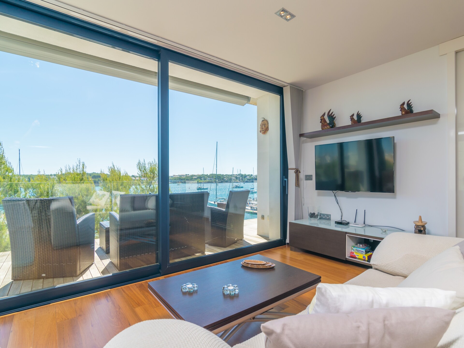 Appartement Llevant: Uitzicht op de haven van Portocolom - foto 17