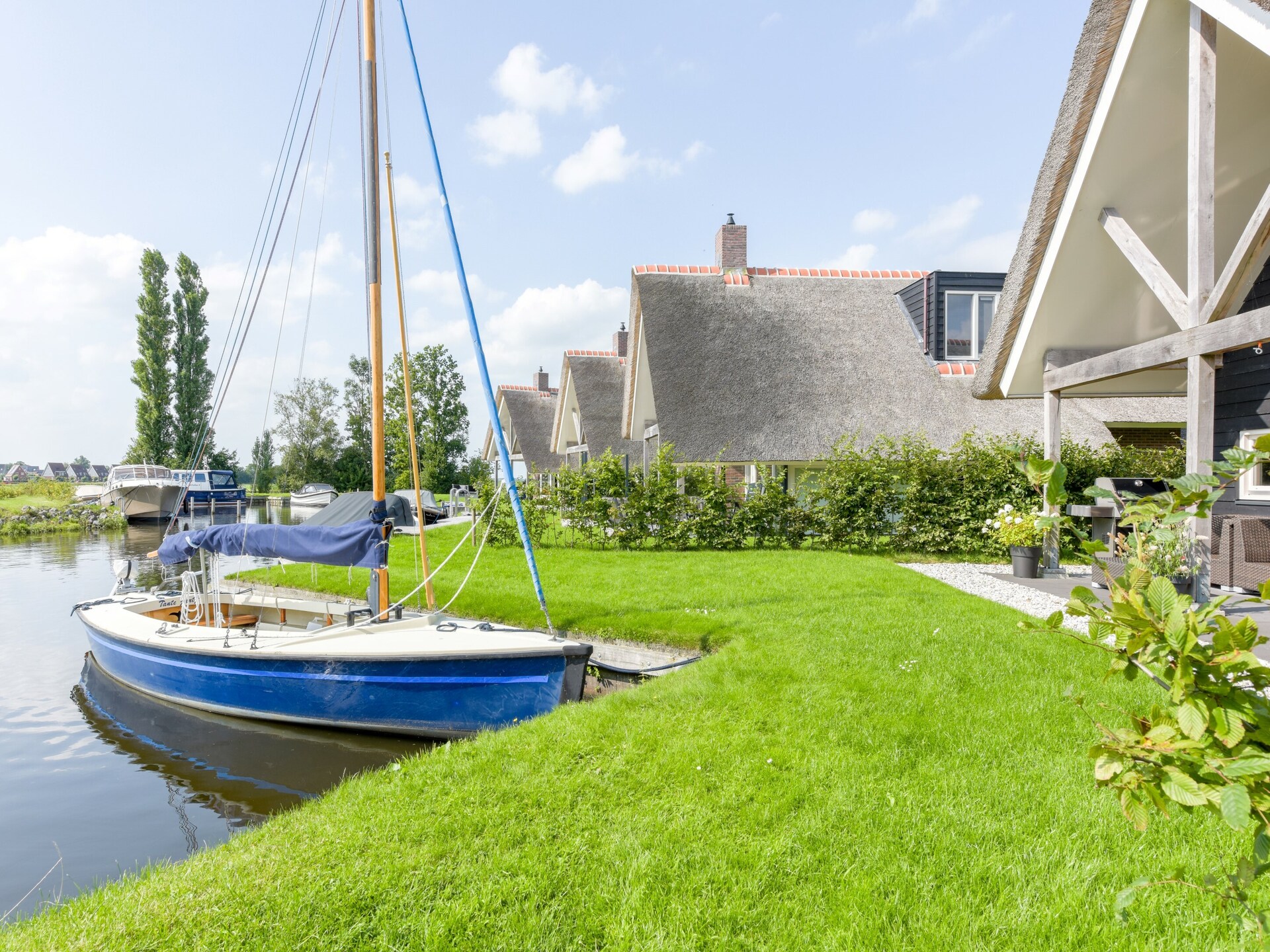 6-persoons watervilla aan het water met eigen aanlegsteiger in Terkaple - foto 16