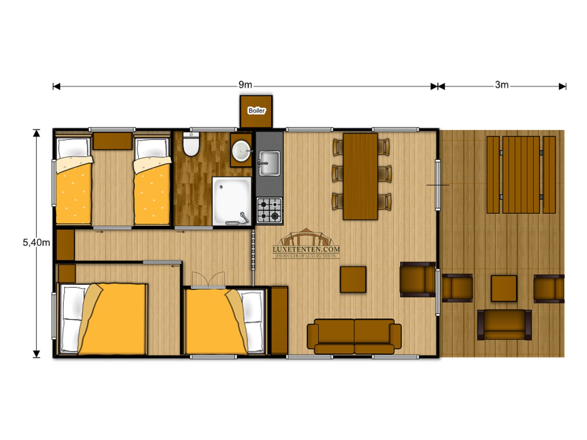 Glamping tentlodge op Vakantiepark Sandberghe met huisdieren welkom - foto 13