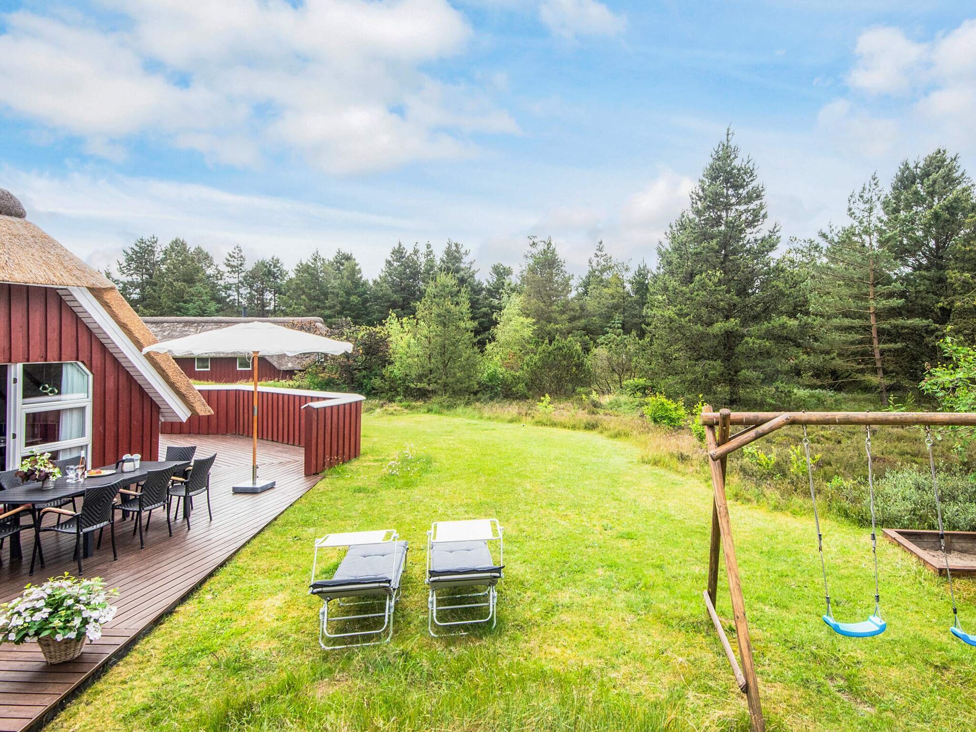 Vrijstaand rietgedekt vakantiehuis met sauna op groot natuurperceel, Rømø - foto 29