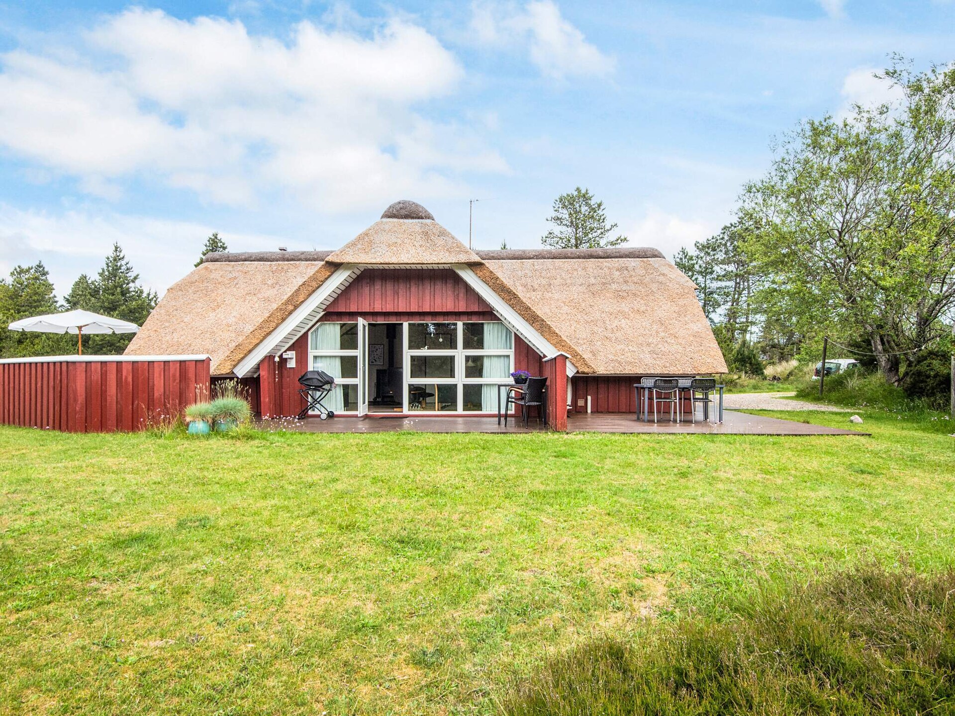 Vrijstaand rietgedekt vakantiehuis met sauna op groot natuurperceel, Rømø - foto 32