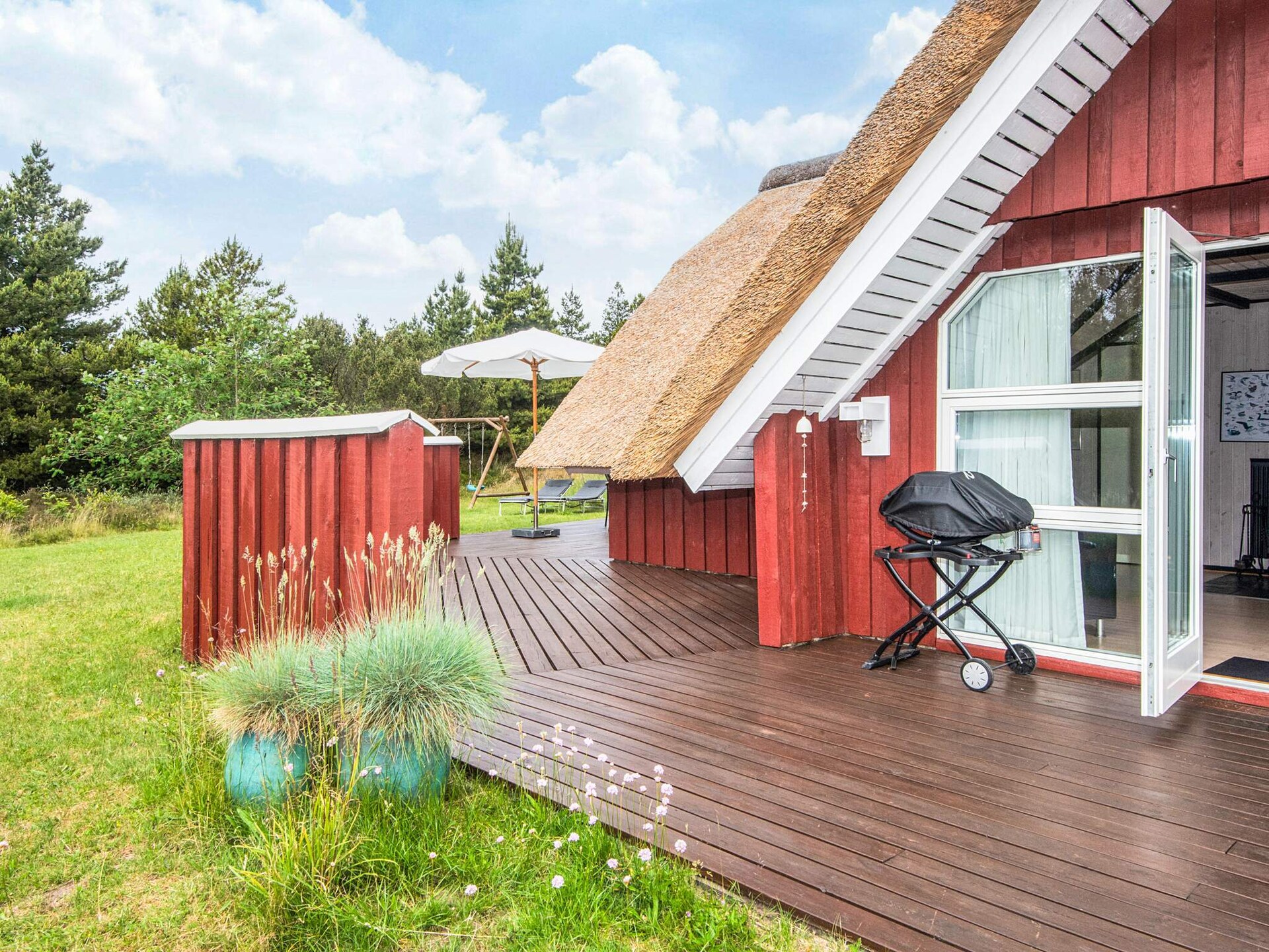 Vrijstaand rietgedekt vakantiehuis met sauna op groot natuurperceel, Rømø - foto 33