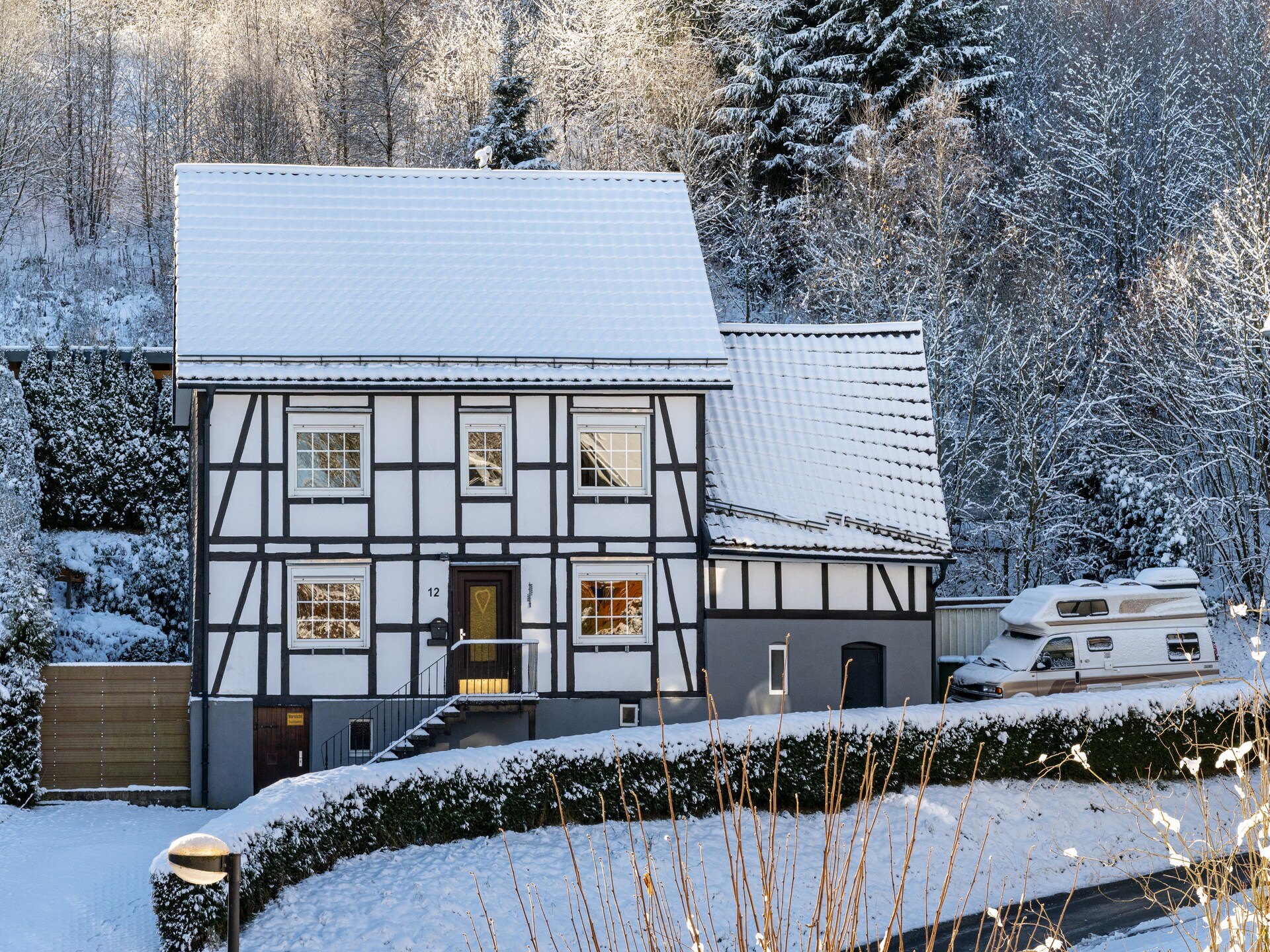 Vrijstaand vakwerkhuis aan de skipiste in Winterberg voor 8 personen - foto 31