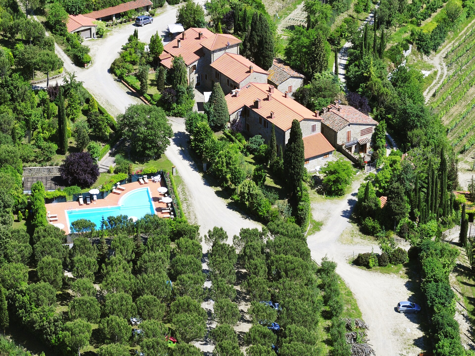 Vrijstaande Toscaanse boerderij voor 4 in de bossen bij Arezzo - foto 7