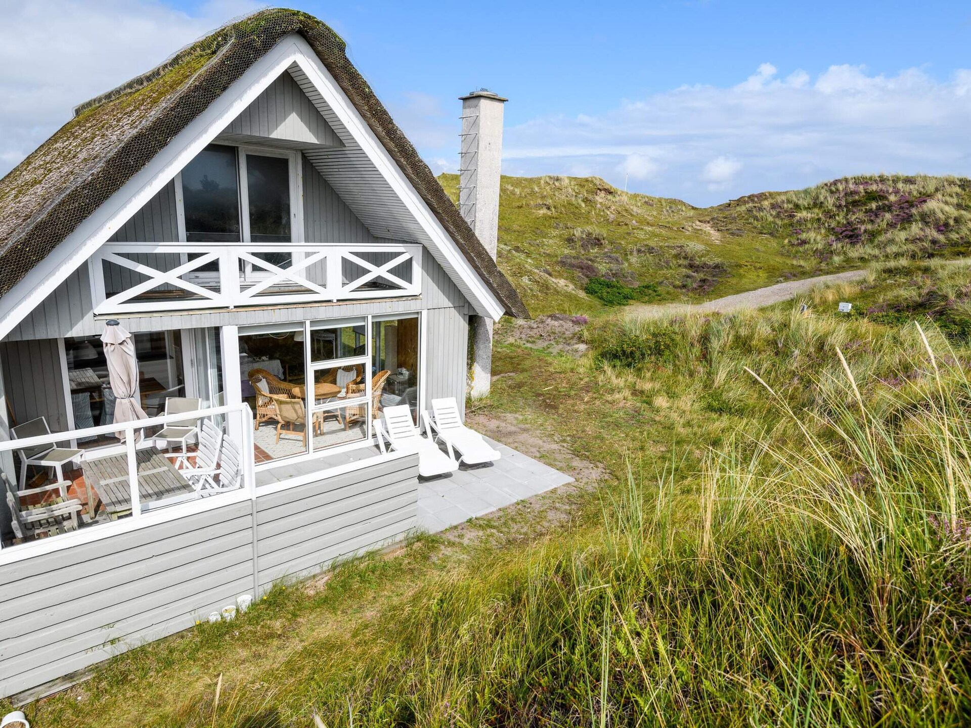 Rietgedekt duinhuis op Fanø met uitzicht op de Noordzee - foto 6