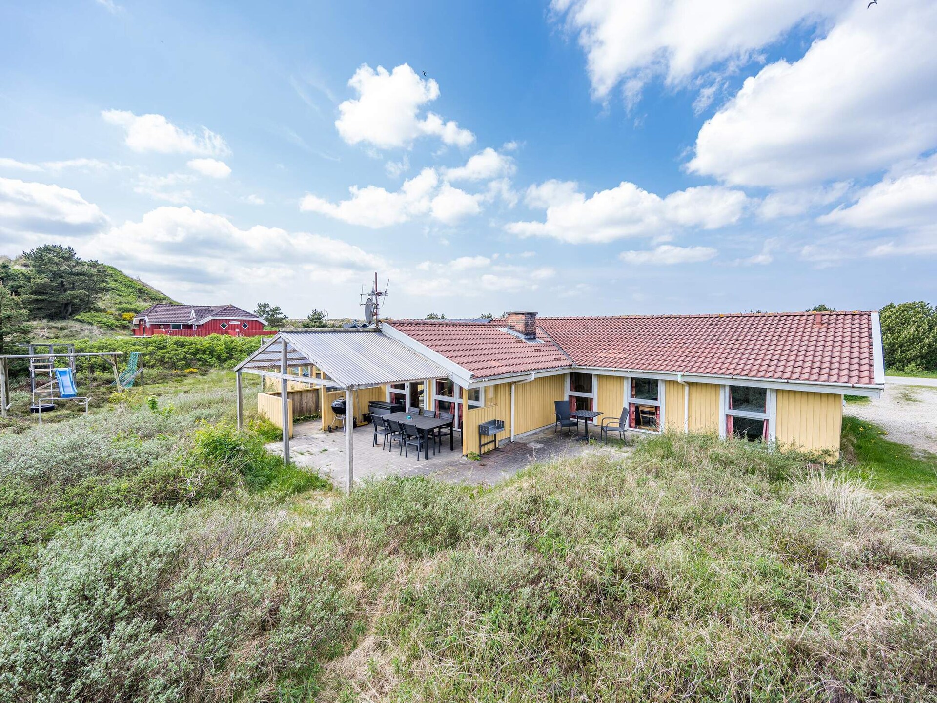 Op 900 m van het strand: ruim vakantiehuis in Henne met zwembad - foto 7