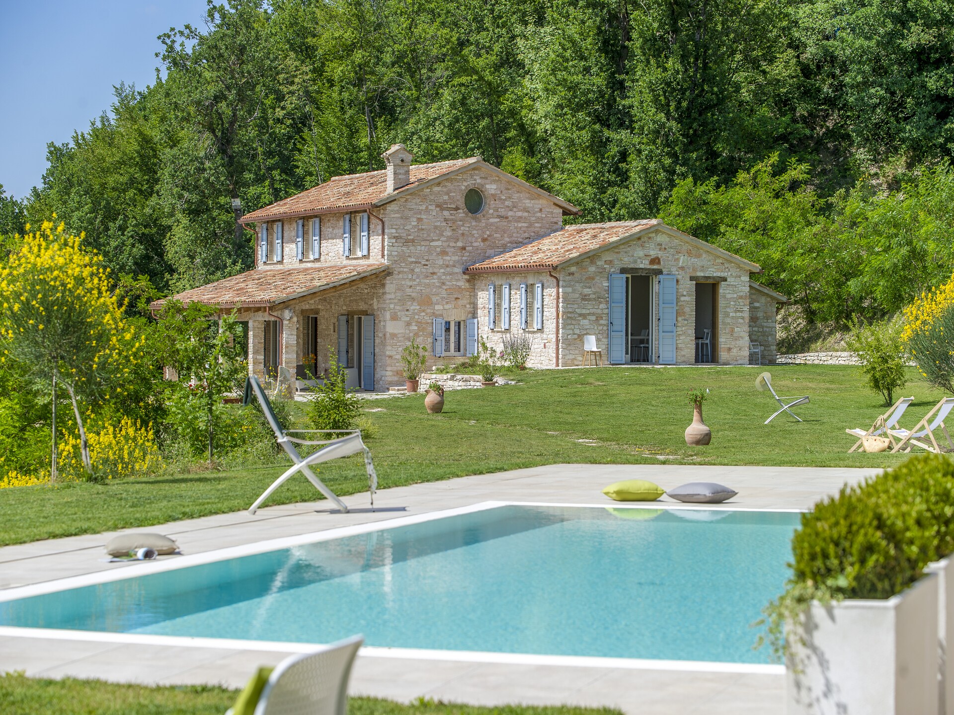 Ruime villa voor 10 personen met privézwembad in Acqualagna - foto 9